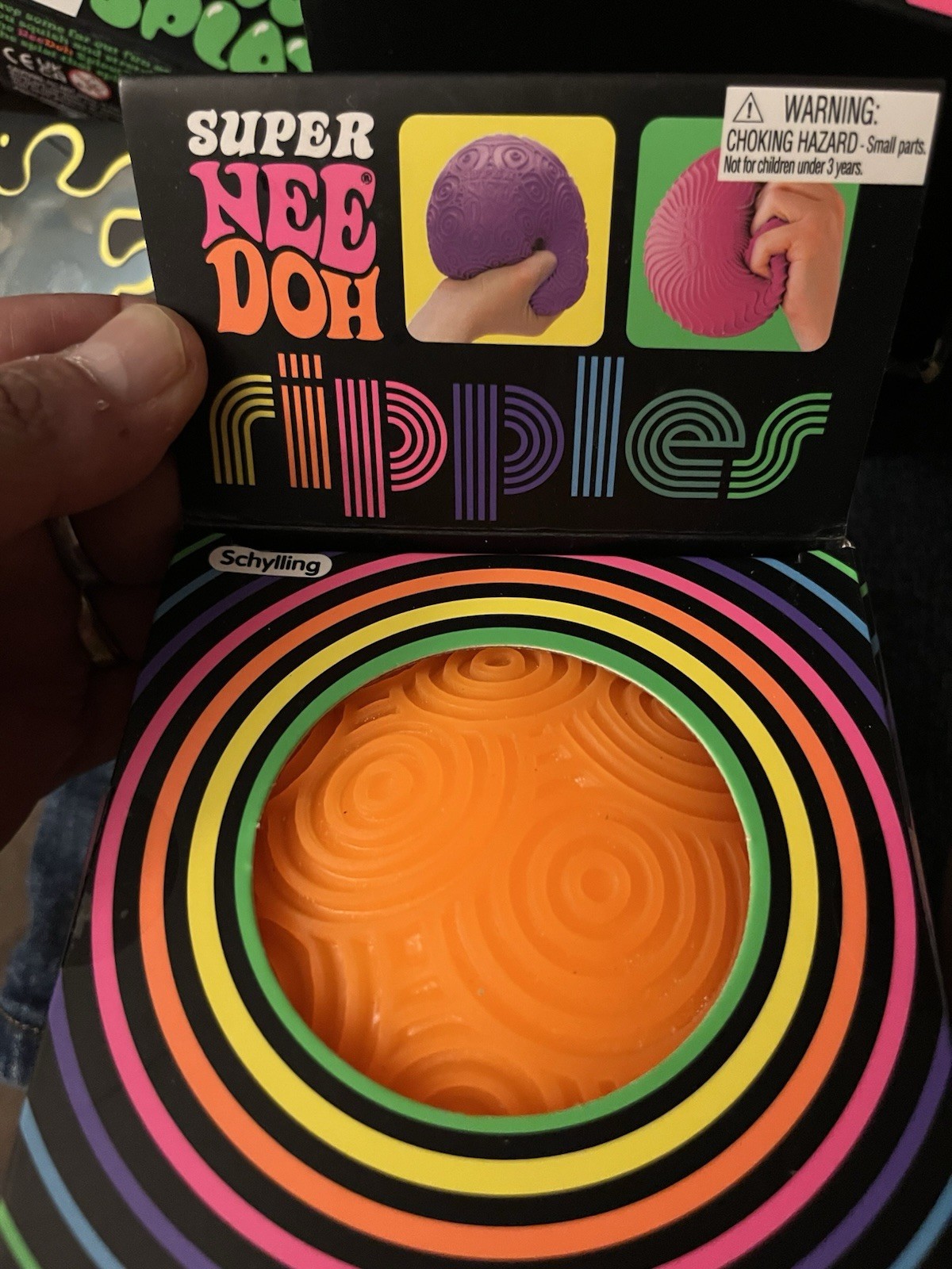 Ripples NeeDoh green and orange XL set of 2