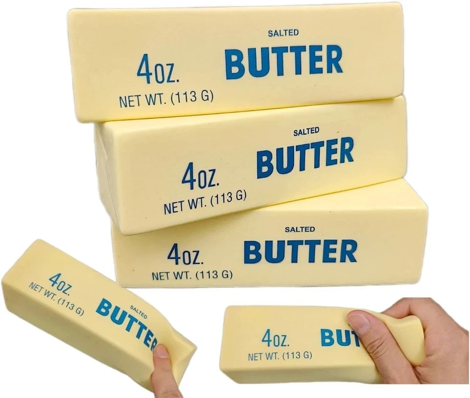 1pc Butter Stick Squishy Fidget Toy Soft Stress Relief ADHD Anxiety Squeeze TL