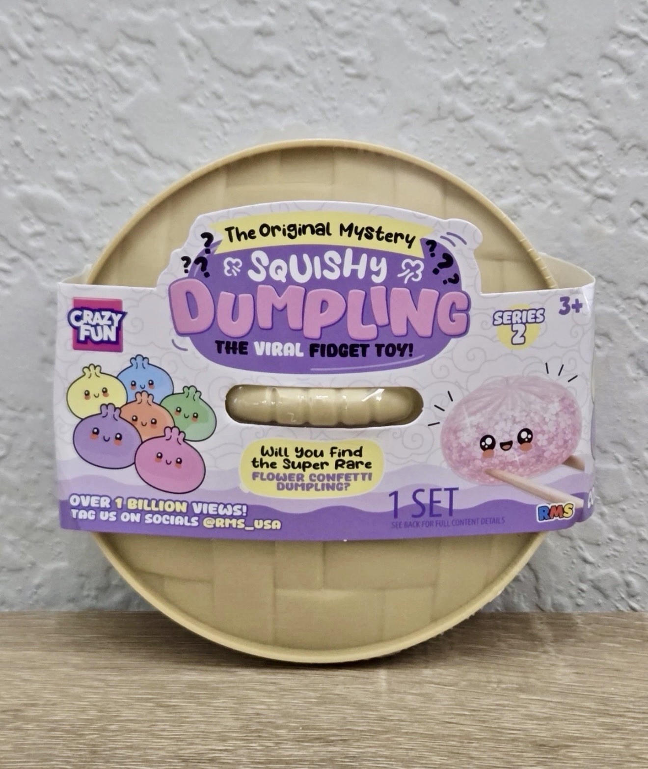 RMS Squishy Mystery Dumpling FLOWER CONFETTI Series 2 VIRAL Fidget TikTok NEW