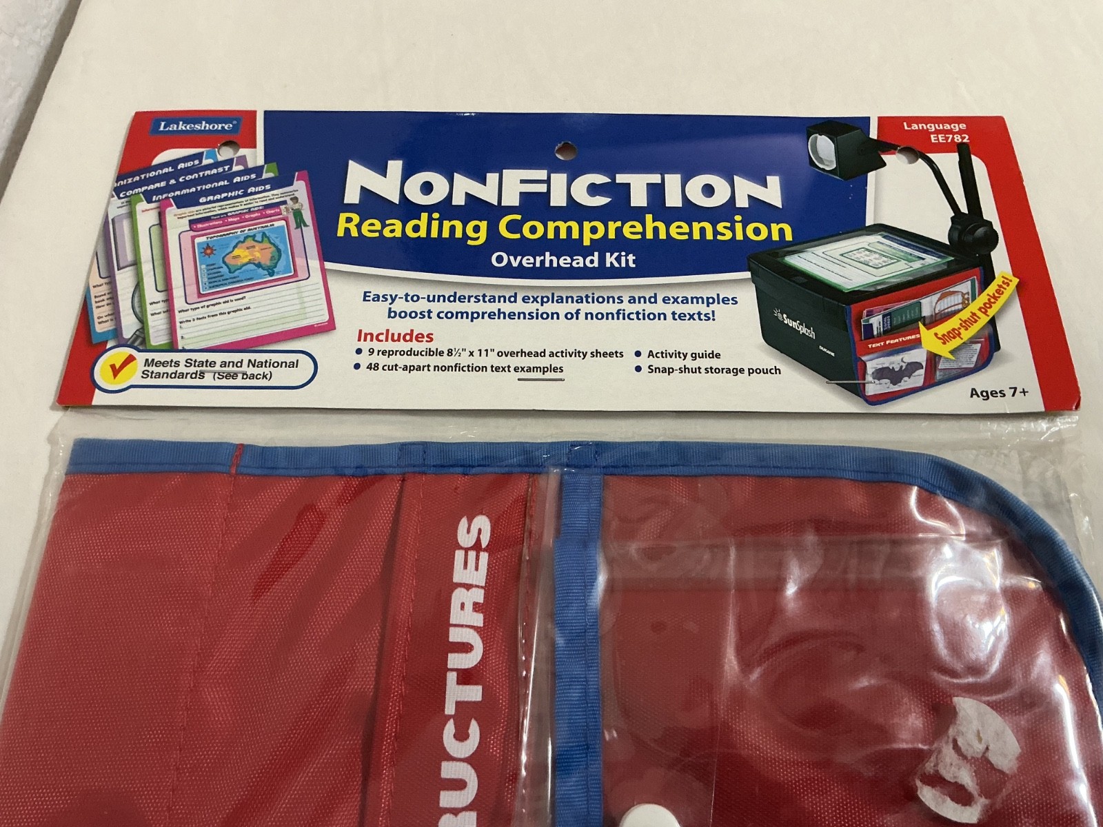 Nonfiction Reading Comprehension Overhead Kit, Language Arts, Lakeshore, NEW