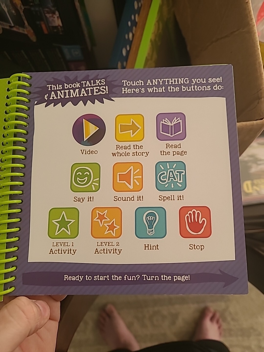LeapFrog LeapStart Learn To Read Book 3 Meet Bot Short O & Short I 0187