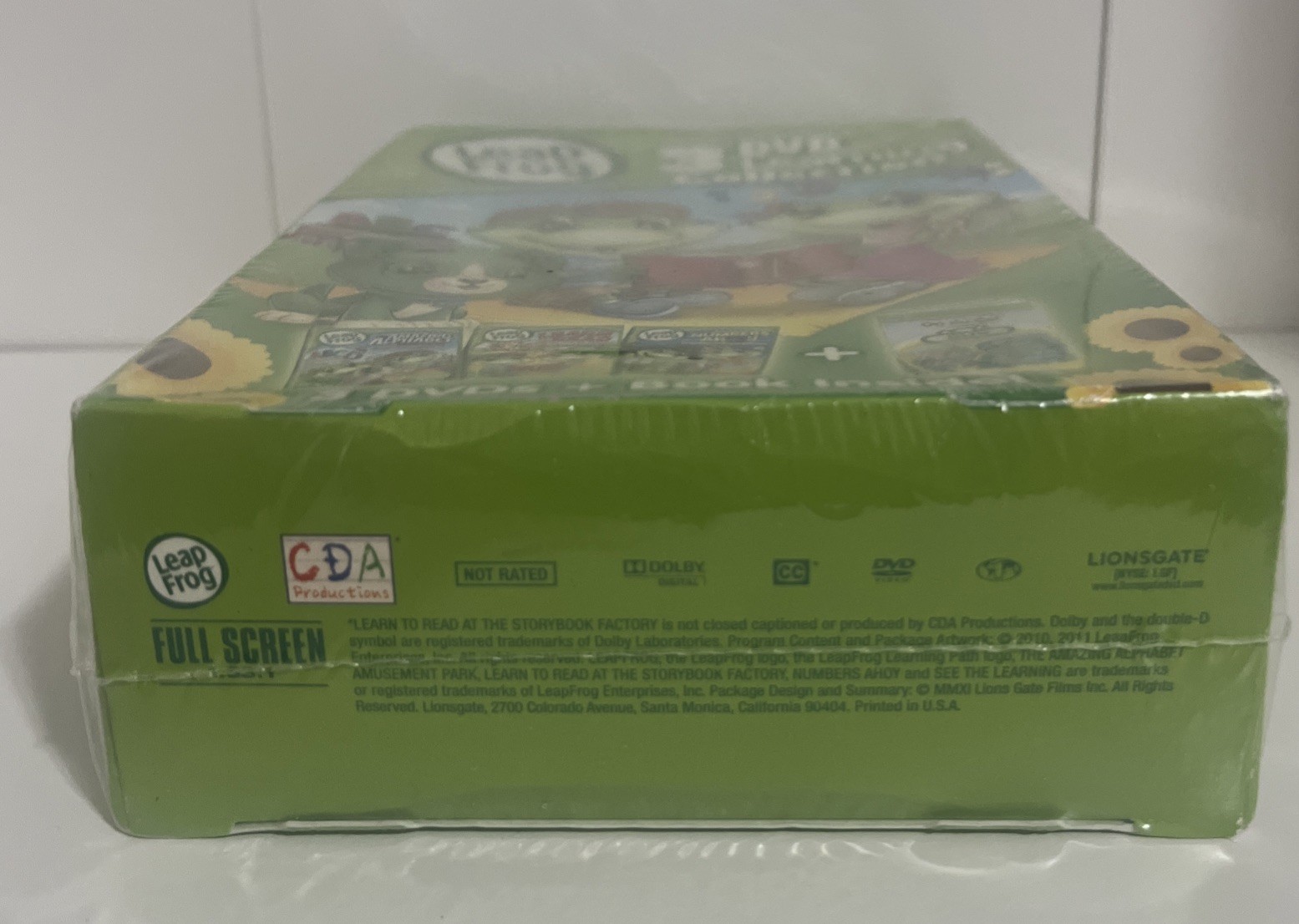 LeapFrog 3 DVD’s Learning Collection Set Alphabet, Numbers, & Read Plus Book New