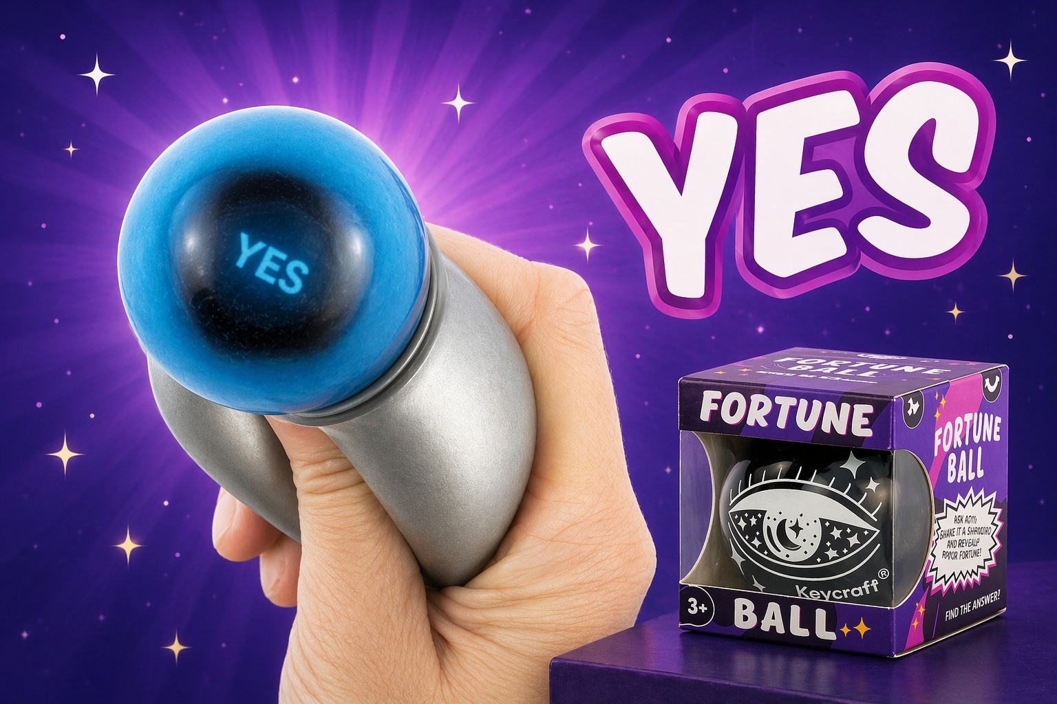 Fortune Ball Squishy Silver Squeeze Stress Fortune Answer Question 8 Ball Style