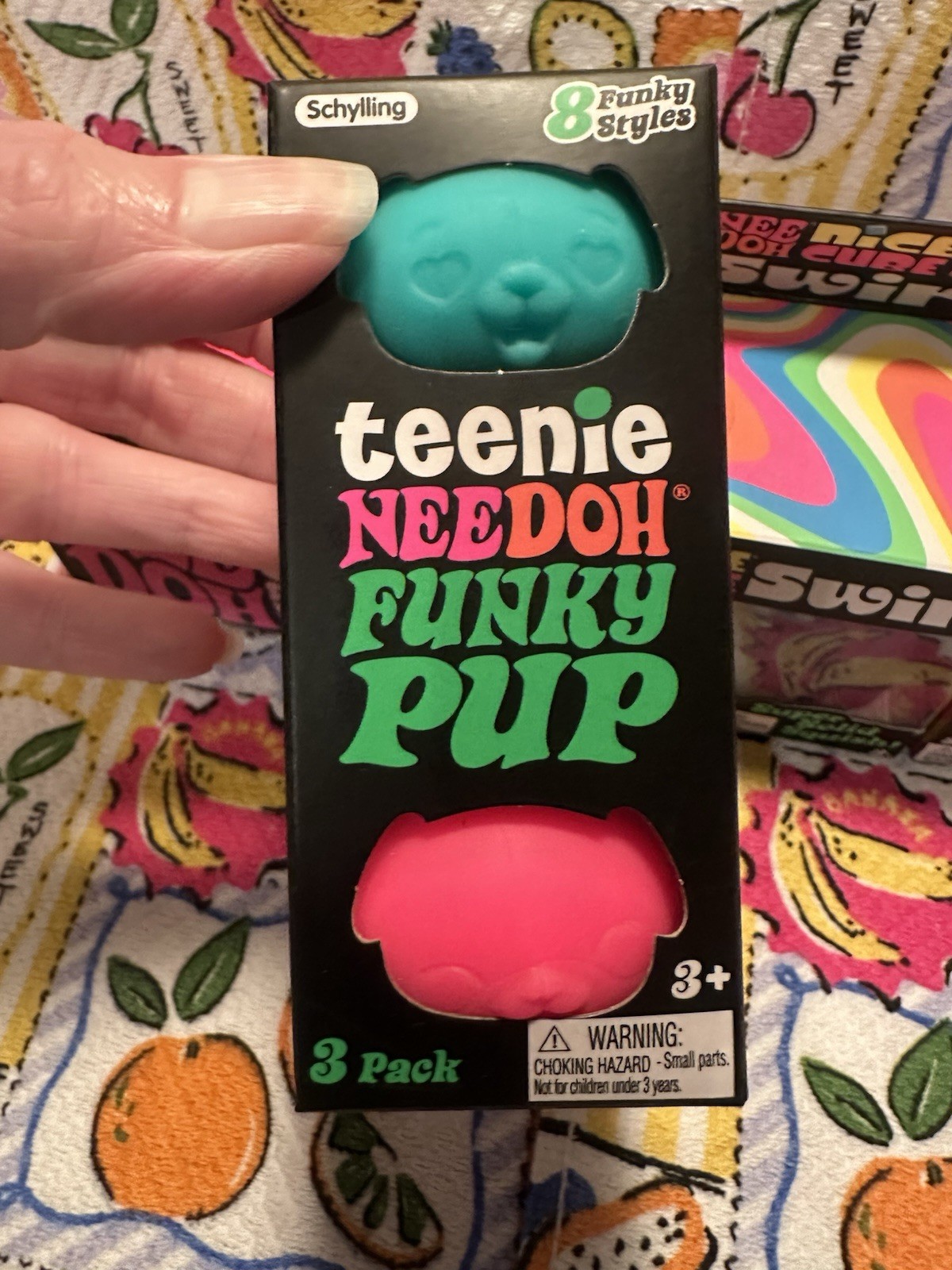 NEW❤️NeeDohs🌸Glow In The Dark🐶 Funky Pups💜💕💙Nice Cube Swirl💗Color Change🥳