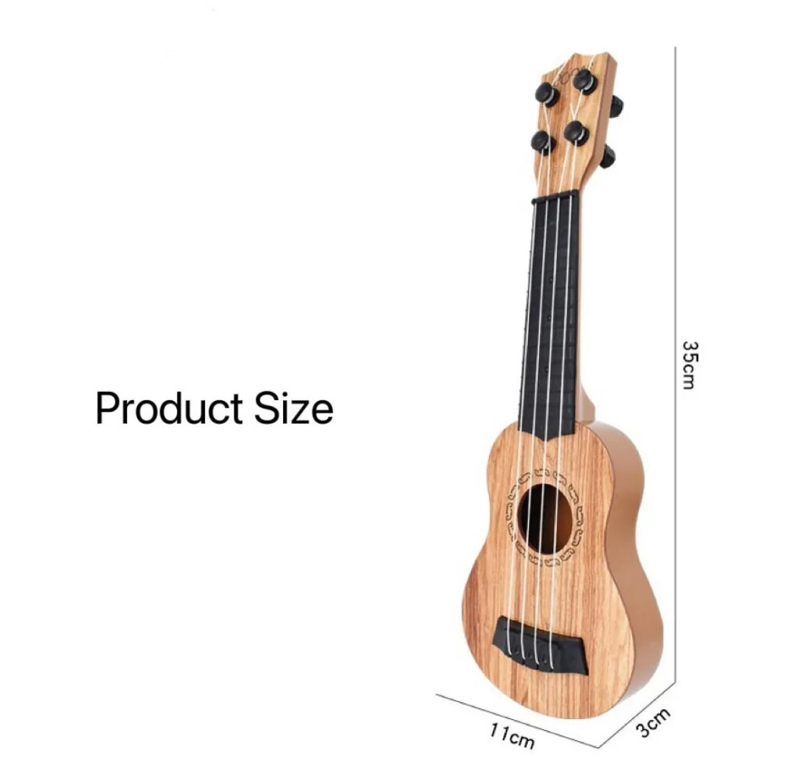 1pc 14in Kids Guitar Toy with Strings Beginner Instrument Educational Music