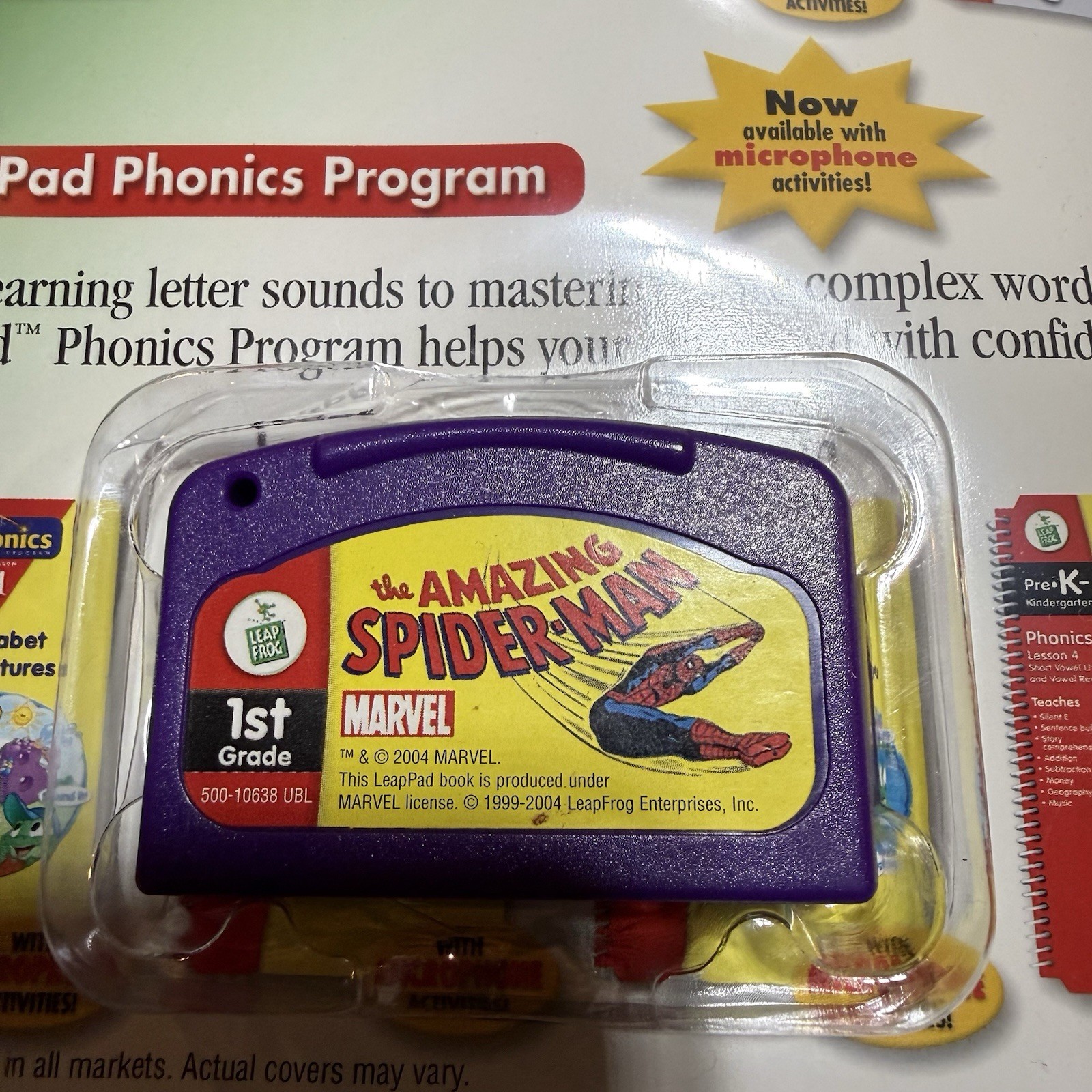 Marvel LeapPad The Amazing Spider-Man 1st Grade Reading Stan Lee Book Cartridge