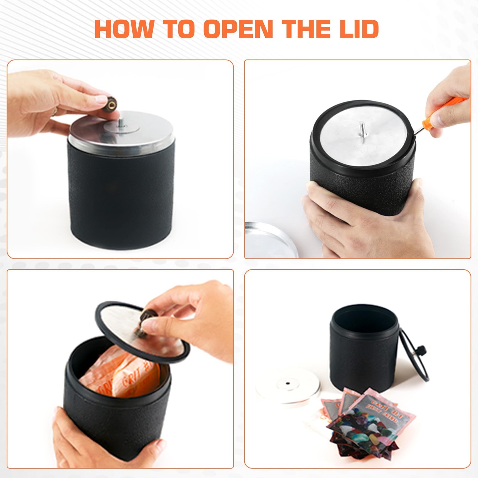 Rock Tumbler Kit- 3 Lb. Extra Large Capacity Barrel, Complete Rock Polisher w…