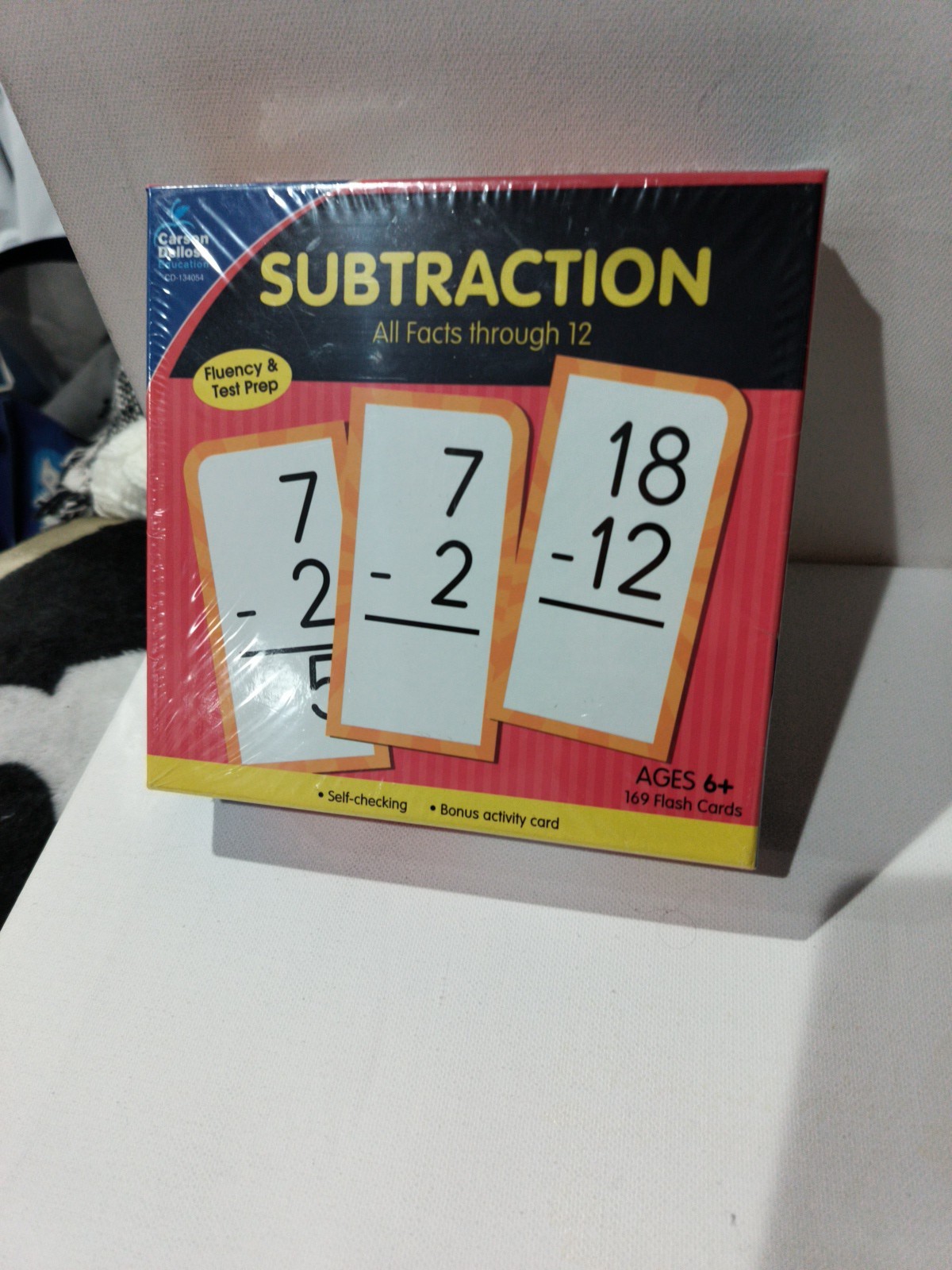 Carson-Dellosa Subtraction All Facts through 12 Flash Cards – Brand New Sealed