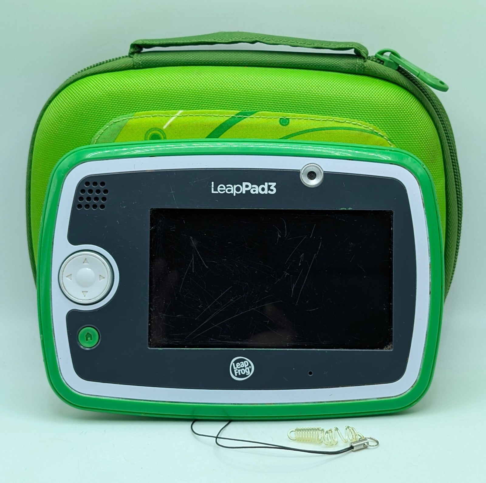 LeapFrog LeapPad3 Green Kids Educational Learning Tablet +Case Only Tested WORKS