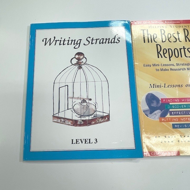 Research Paper Writing Help Books Grades 4-8 Homeschool Middle School NEW