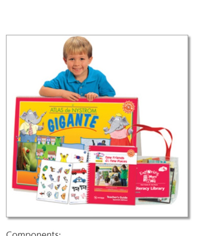 New Friends And Places Spanish Program Exploring Where and Why, Kindergarten Set