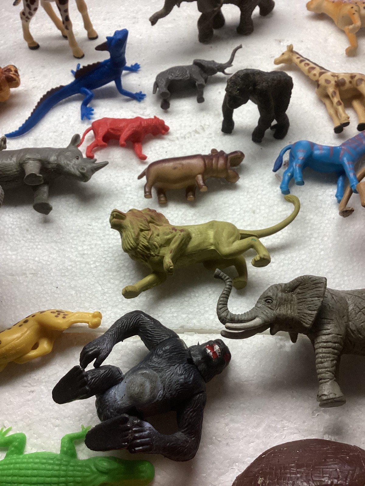 Vintage Mixed Plastic Safari Zoo Jungle Wild Animals Lot of 53.