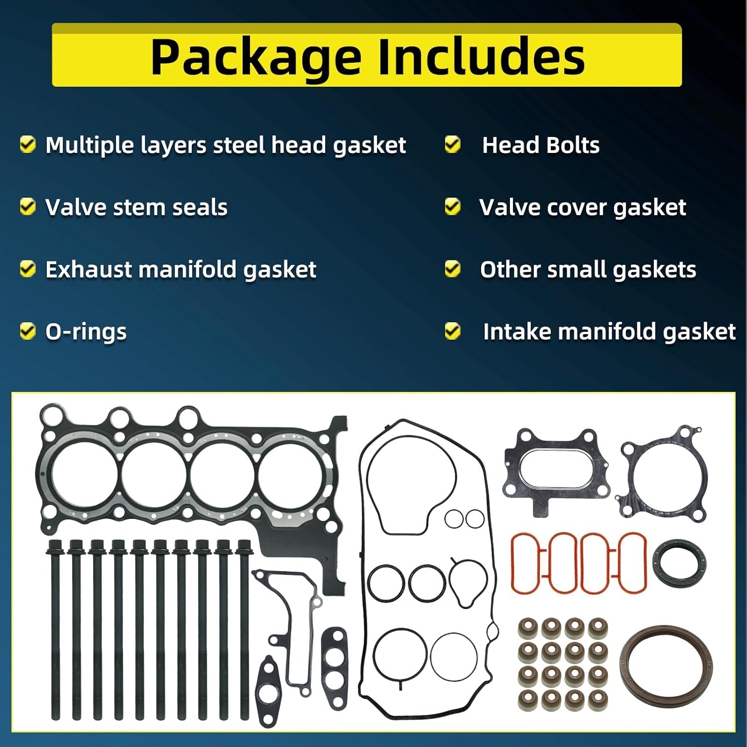 HS55383 1.5 Cylinder Head Gasket Set for Honda Accord 2018-2022 Civic 2016-20…