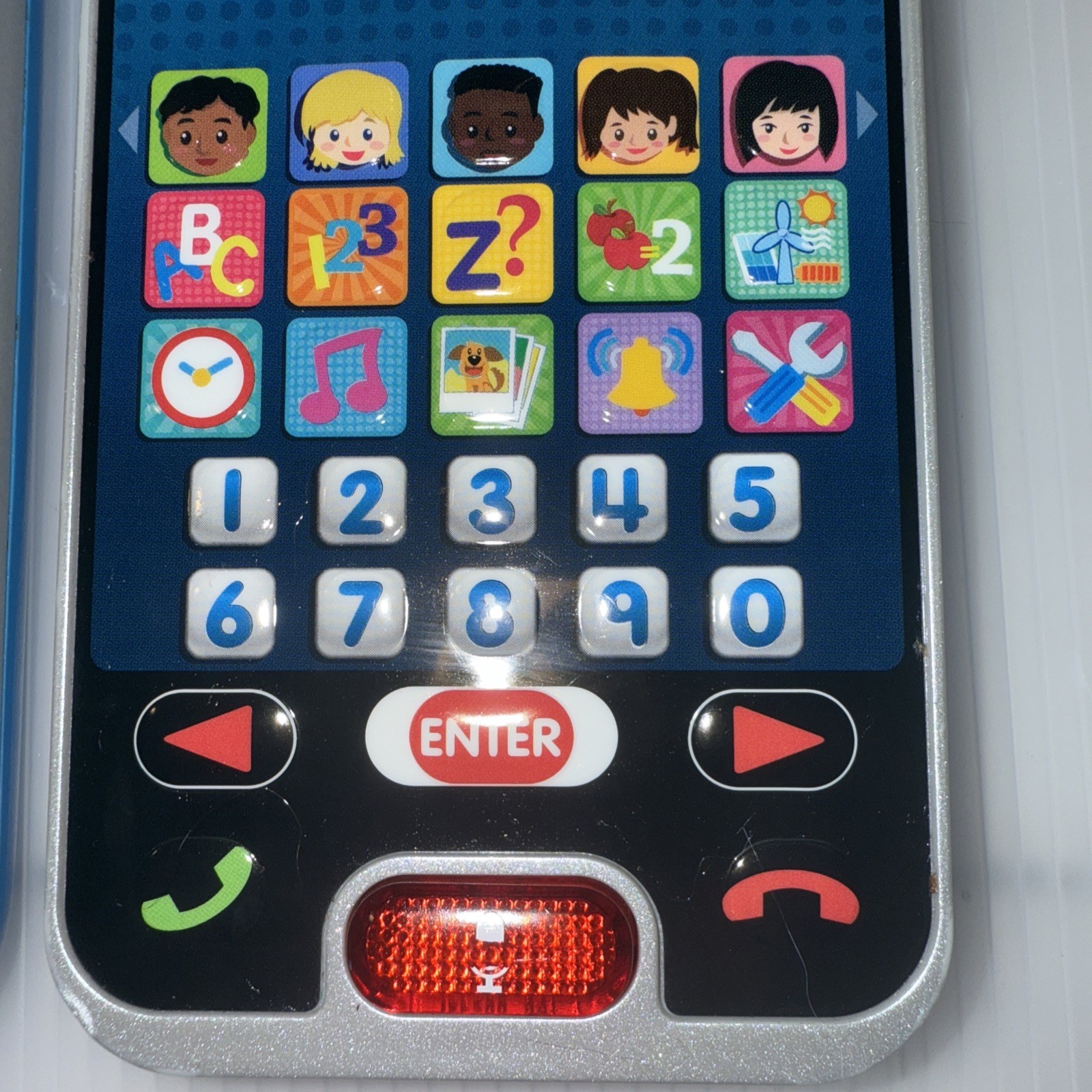 VTech Call & Chat Learning Phone Toy – 6” x 3” – Lights & Sounds – Tested Works