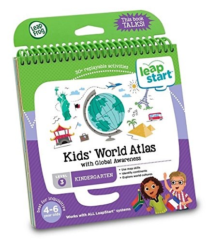 LeapFrog LeapStart Kindergarten Activity Book: Kids’ World Atlas and Global