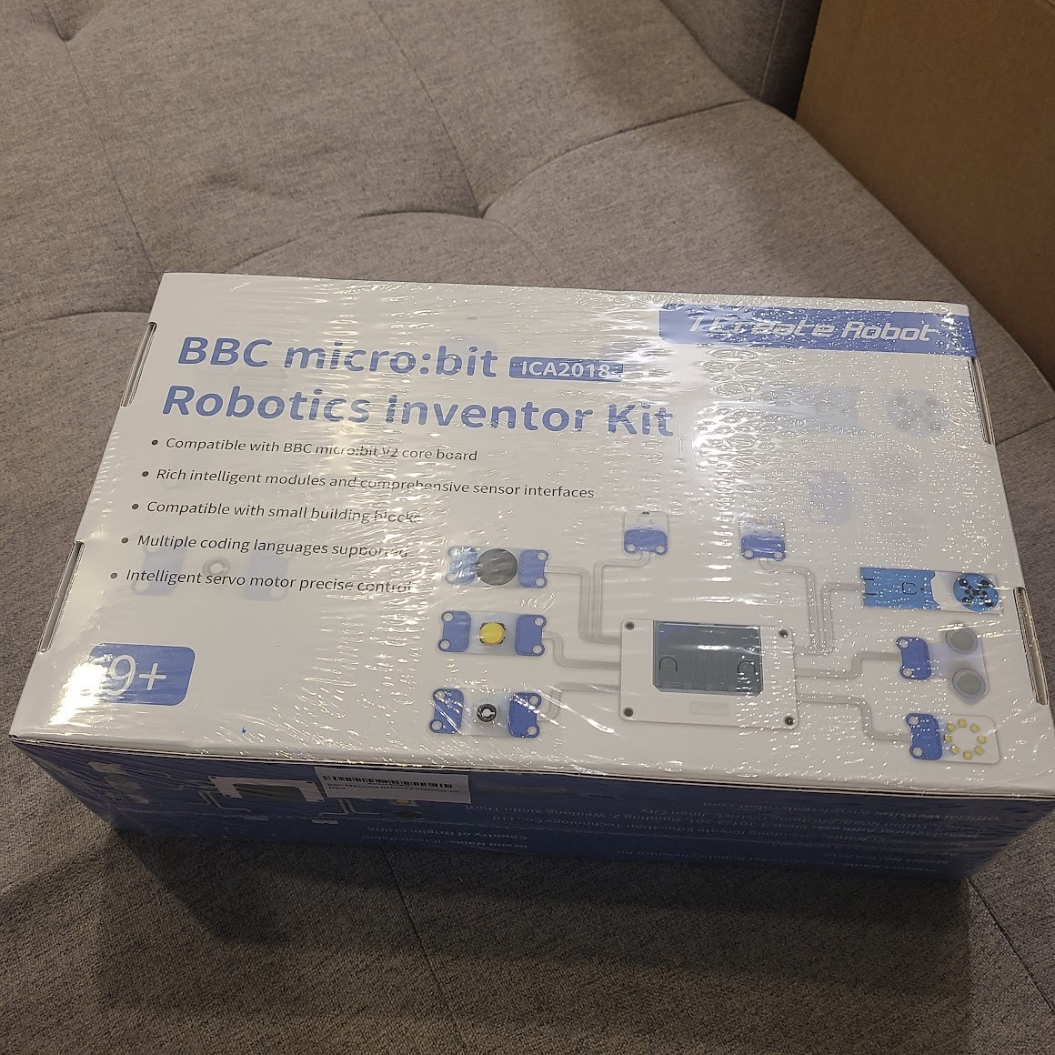 ICreateRobot Coding Robot Kit, 10-in-1 BBC Micro:bit Robotics Invertor Kit STEM