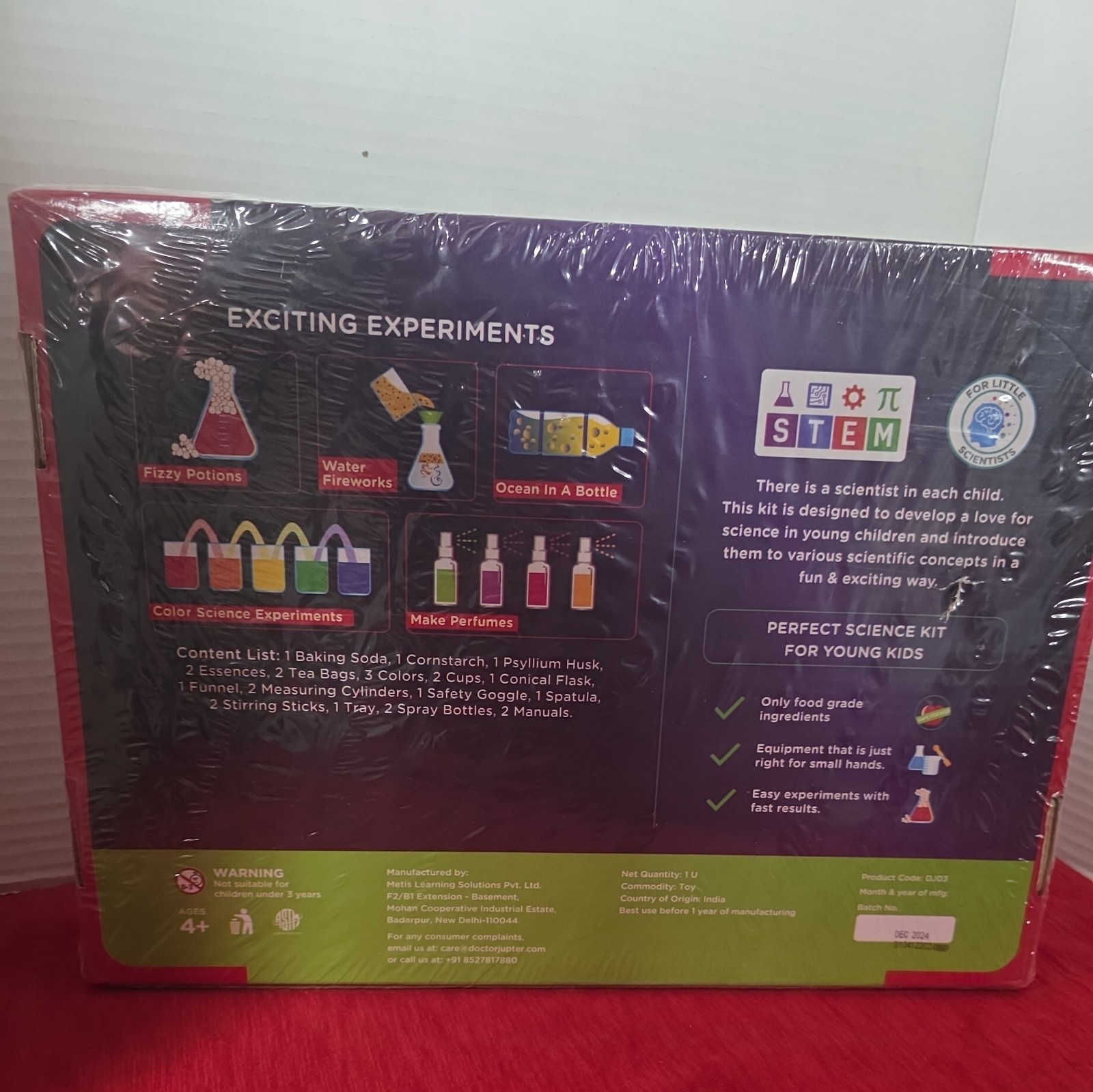 Doctor Jupiter My First Science Kit for Kids 4-8 Years Old STEAM Toys