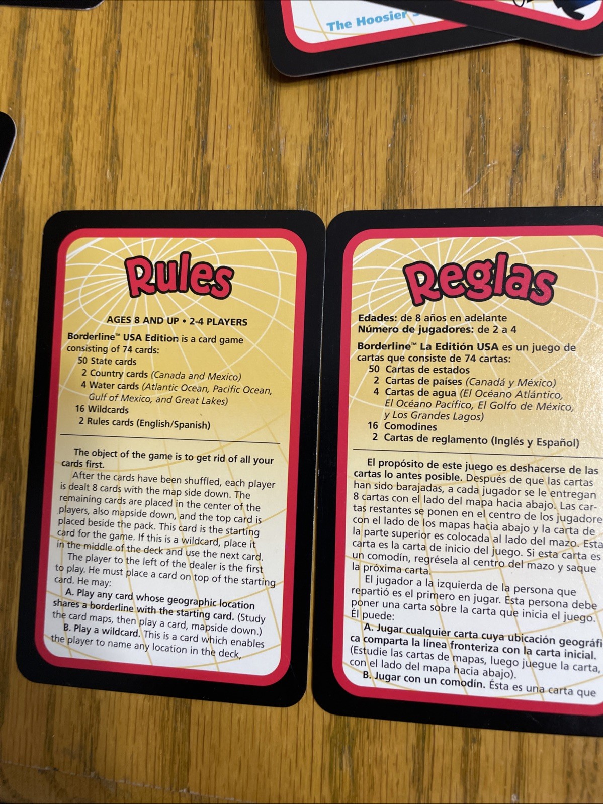 Borderline USA Edition Geography Card Game Family Fun Age 8+ Educational