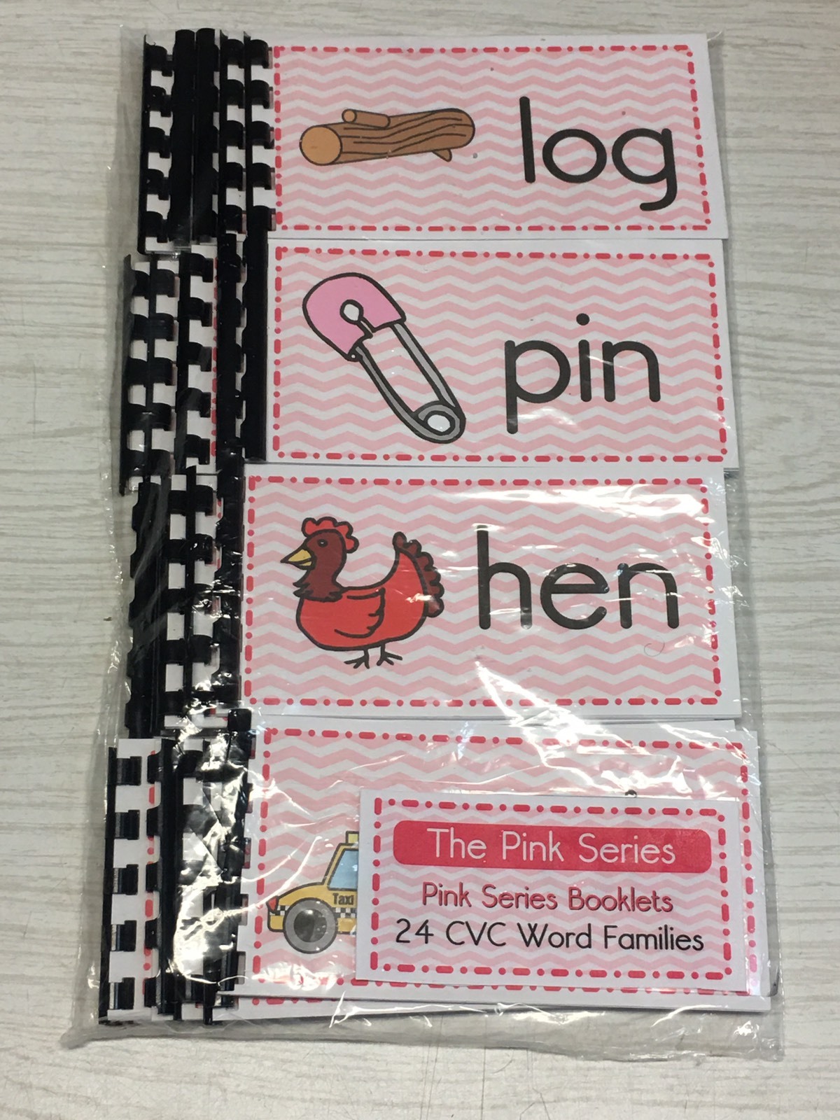 NEW Montessori Materials -The Pink Series – 24 CVC Word Families Booklets Pre-K