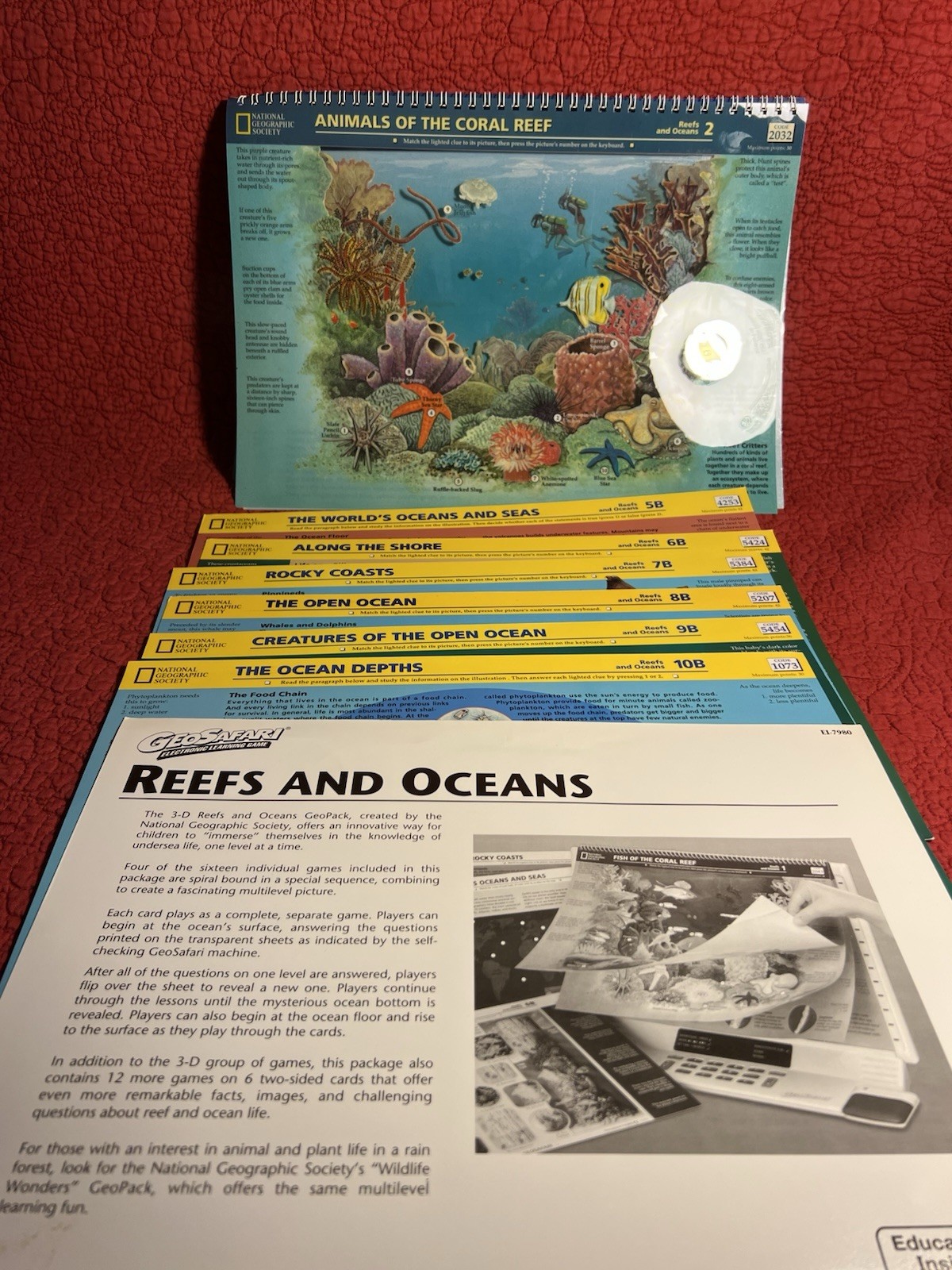 Geo Safari Educational ElectronicReefs And Oceans Pack 3D Ages 8+ Complete
