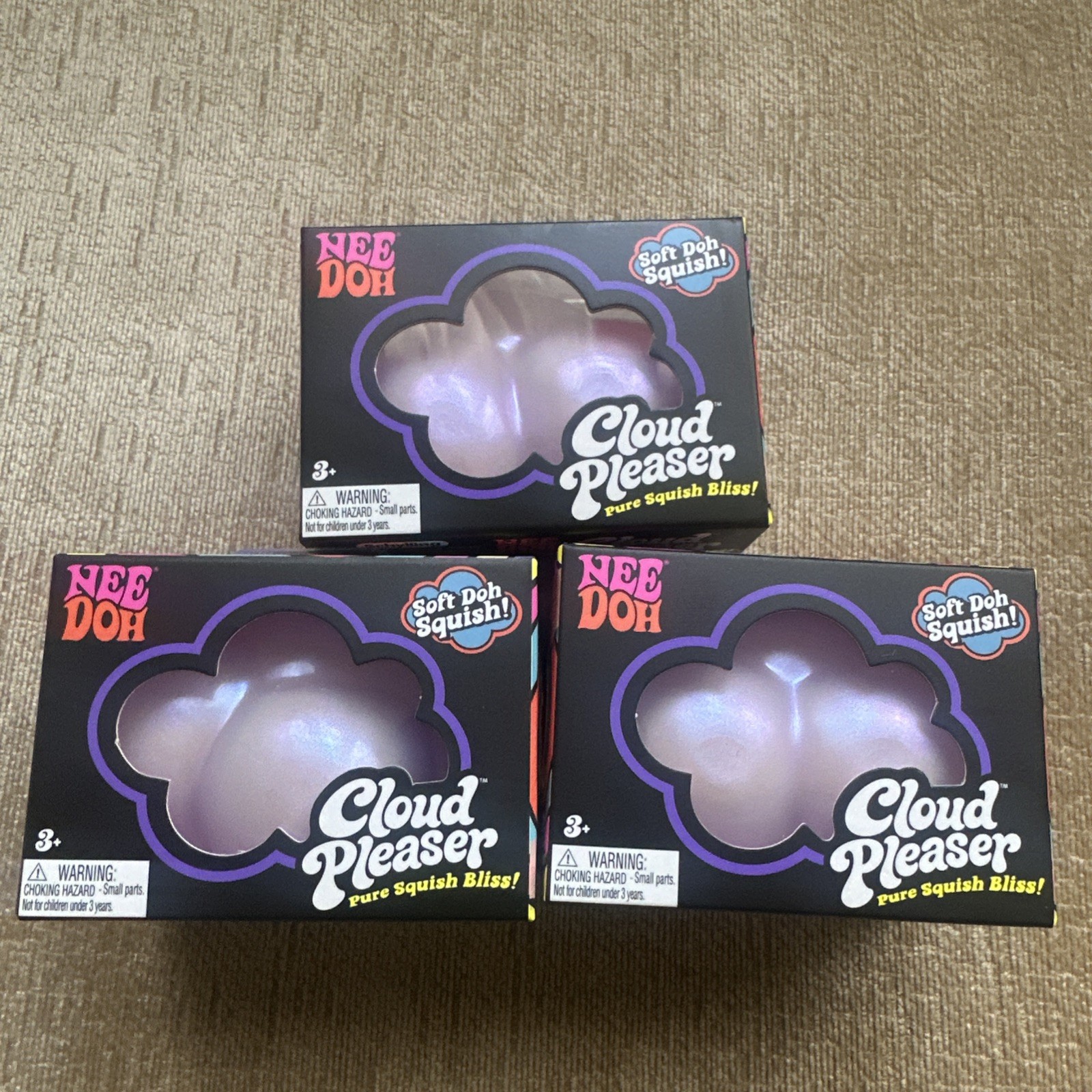☁️ Authentic Needoh Schylling Cloud Pleaser Rare Lot Of 3! FAST SHIPPING!
