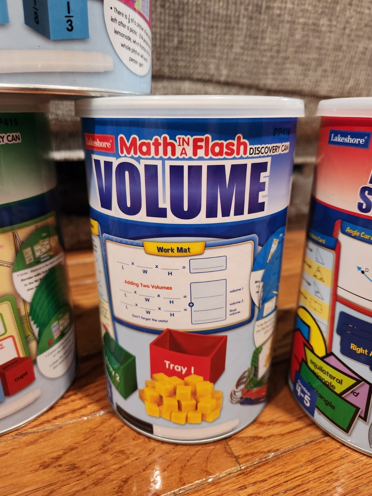 Lakeshore Math In A Flash Discovery Cans **COMPLETE SET for Grades 4-5**