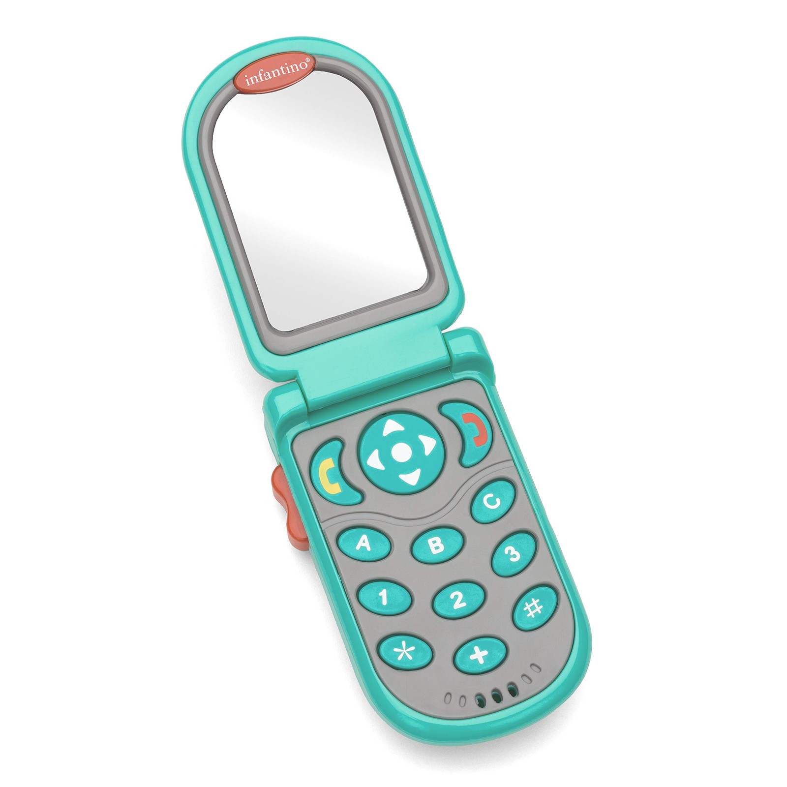 Flip and Peek Fun Phone: Bilingual with 3 English & 3 Teal 1 Count (Pack of 1)