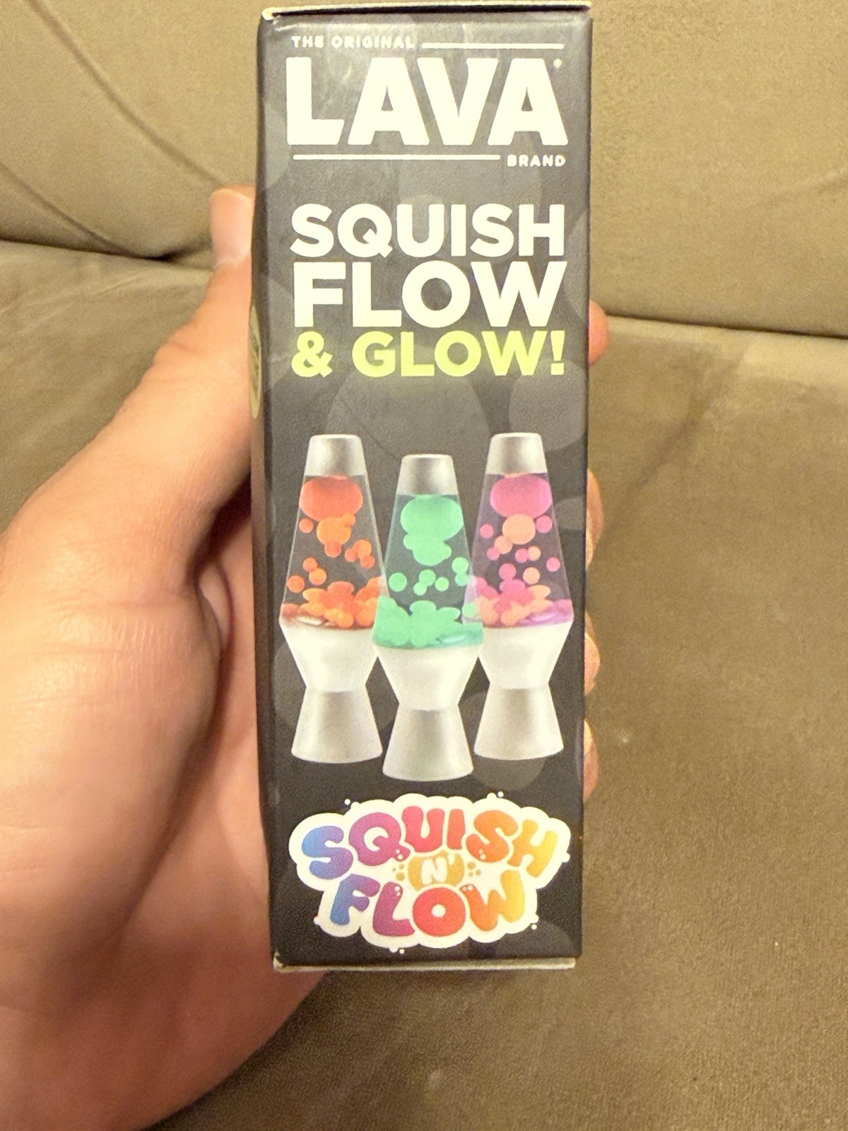 Schylling Lava Squish N Flow Squishy Toy Glow in Dark Lava Lamp TikTok Trend New