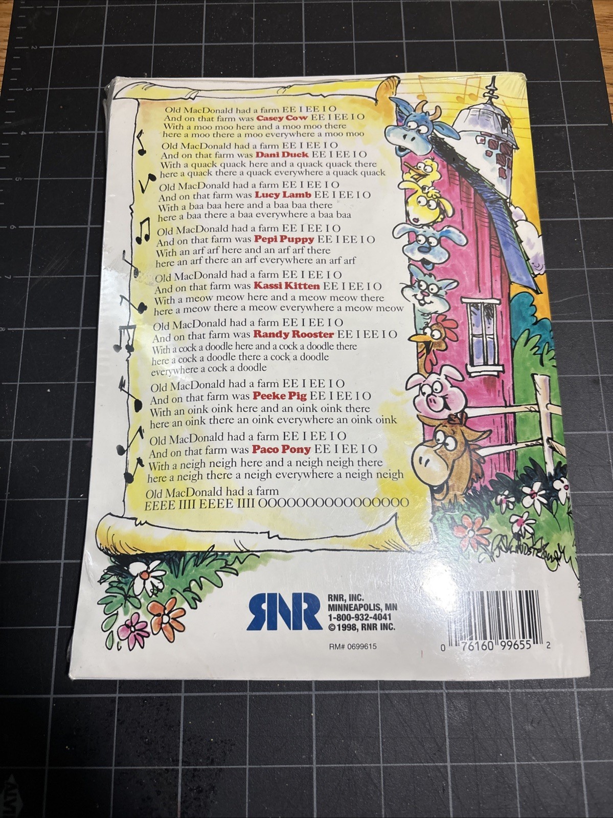 Vintage Old MacDonald’s Sing-A-Long Coloring Book Cassette Dennis In Packaging