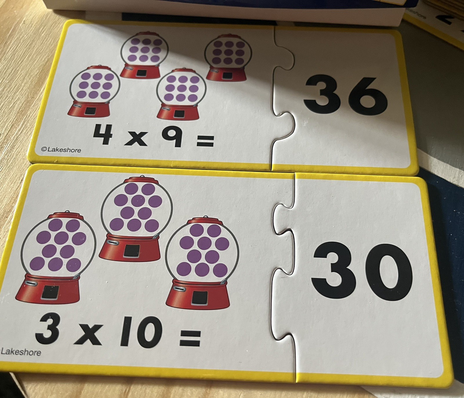 Lakeshore Multiplication Match-Up Puzzles RR421 Ages 6+ Age Level 4-7 8-11 Years