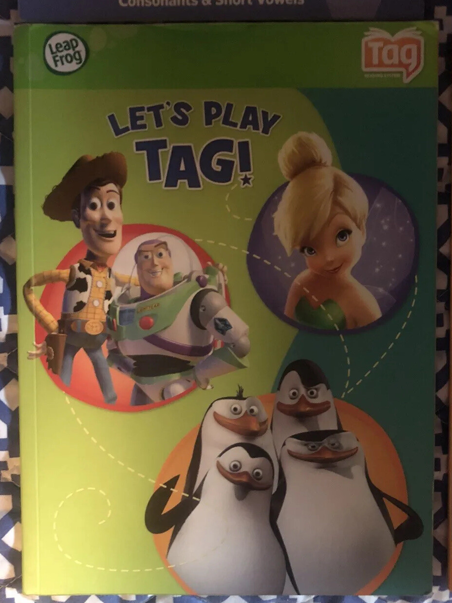 LeapFrog Book Lot TAG Leap reader 3 Books Plus Sample Book Consonants & Vowels
