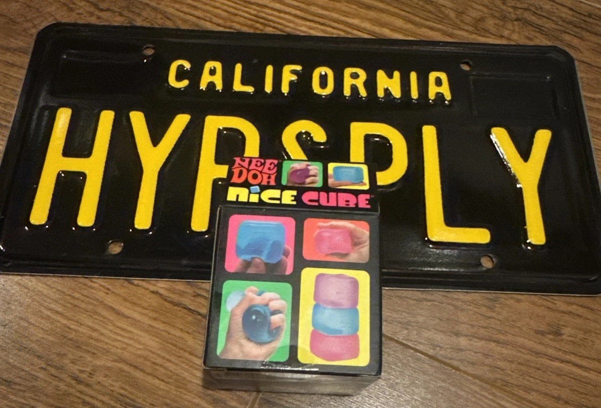 NEW! Nee Doh NICE CUBE SUPER SOLID SQUISH Blue Schylling Needoh SHIPS TODAY!
