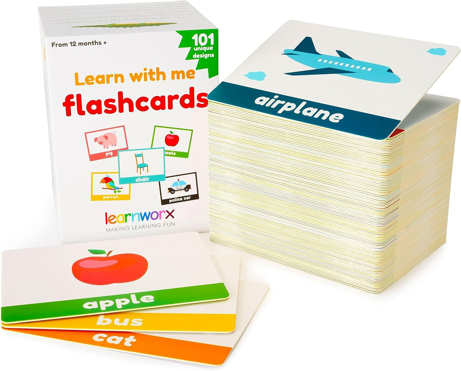 101 Baby Flash Cards for Toddlers 1-3 | Award Winning First Words Toddler Flash