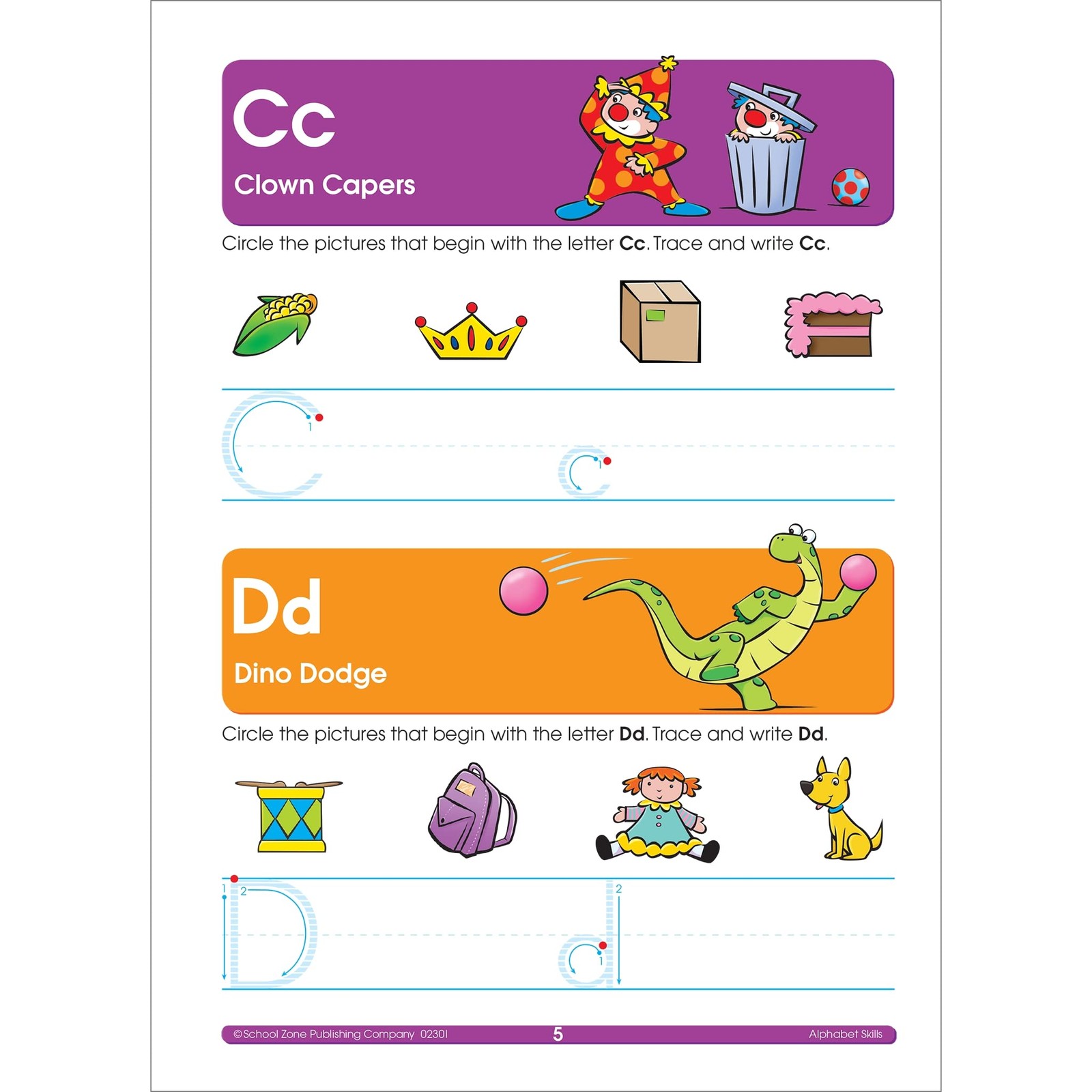 School Zone Kindergarten Scholar Workbook: 64 Pages, Alphabet, Phonics,…