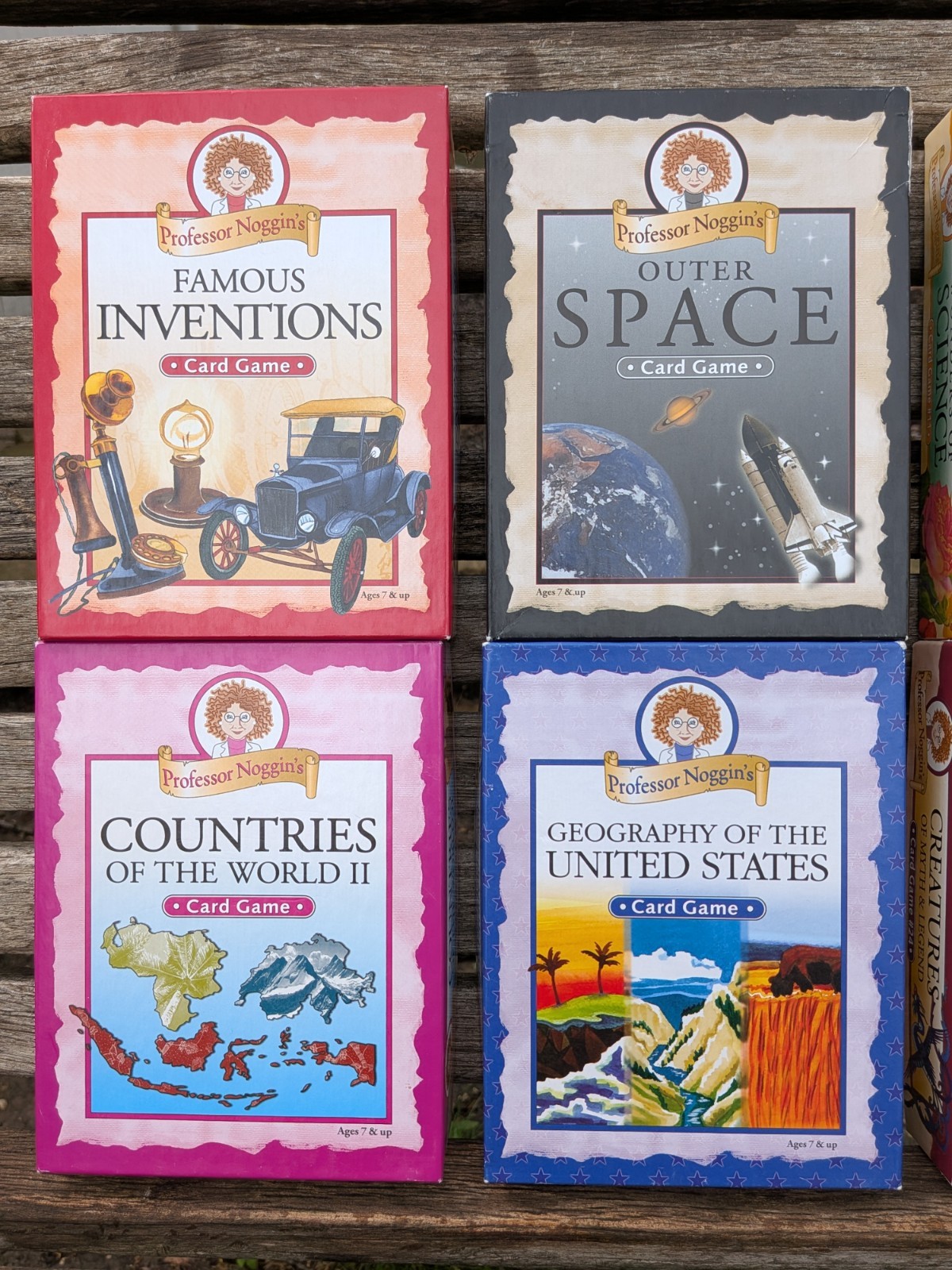Lot of 8 Professor Noggin’s Educational Card Game History Science Trivia