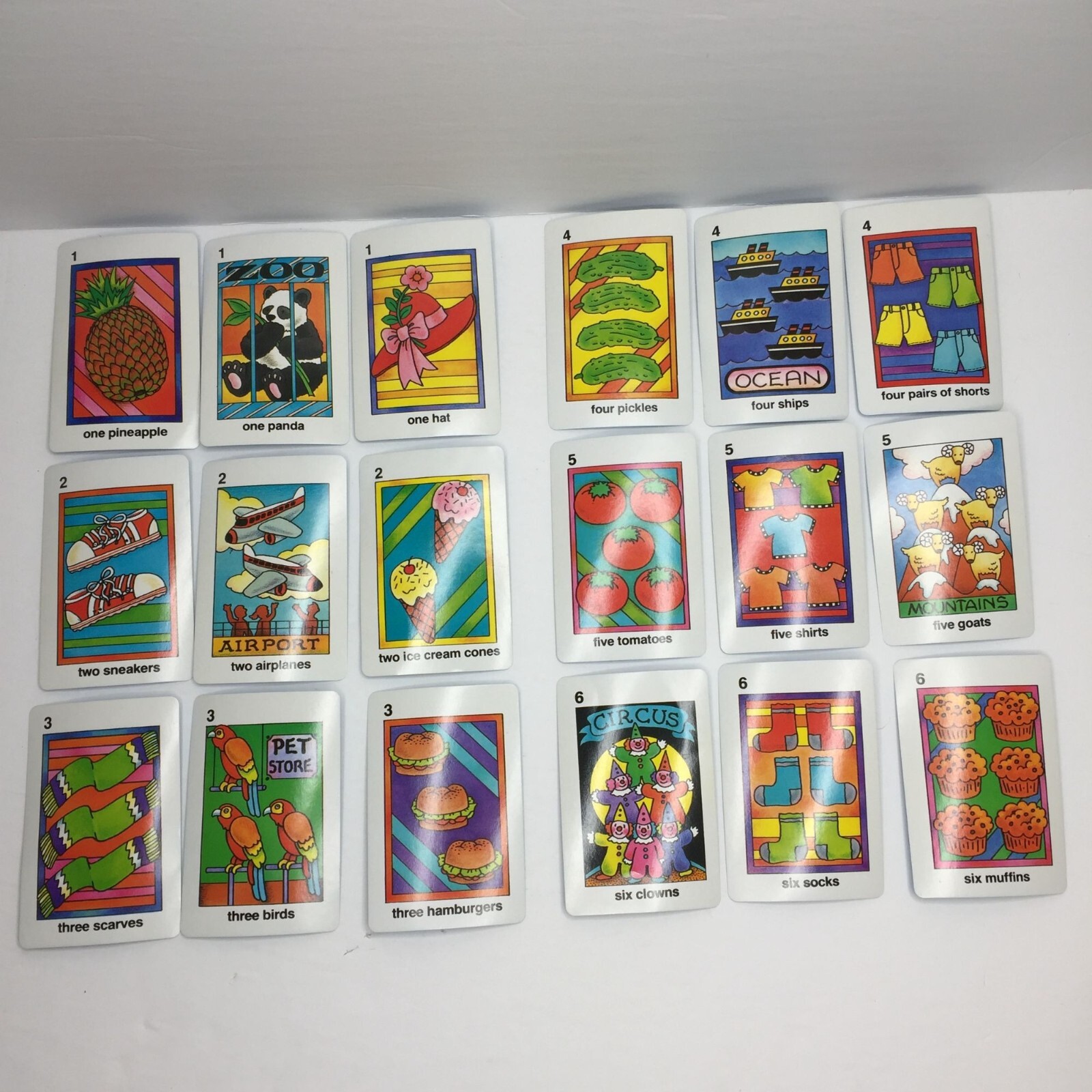 1-2-3 Preschool Flash Cards Stimulate Early Learning Numbers Counting Skills