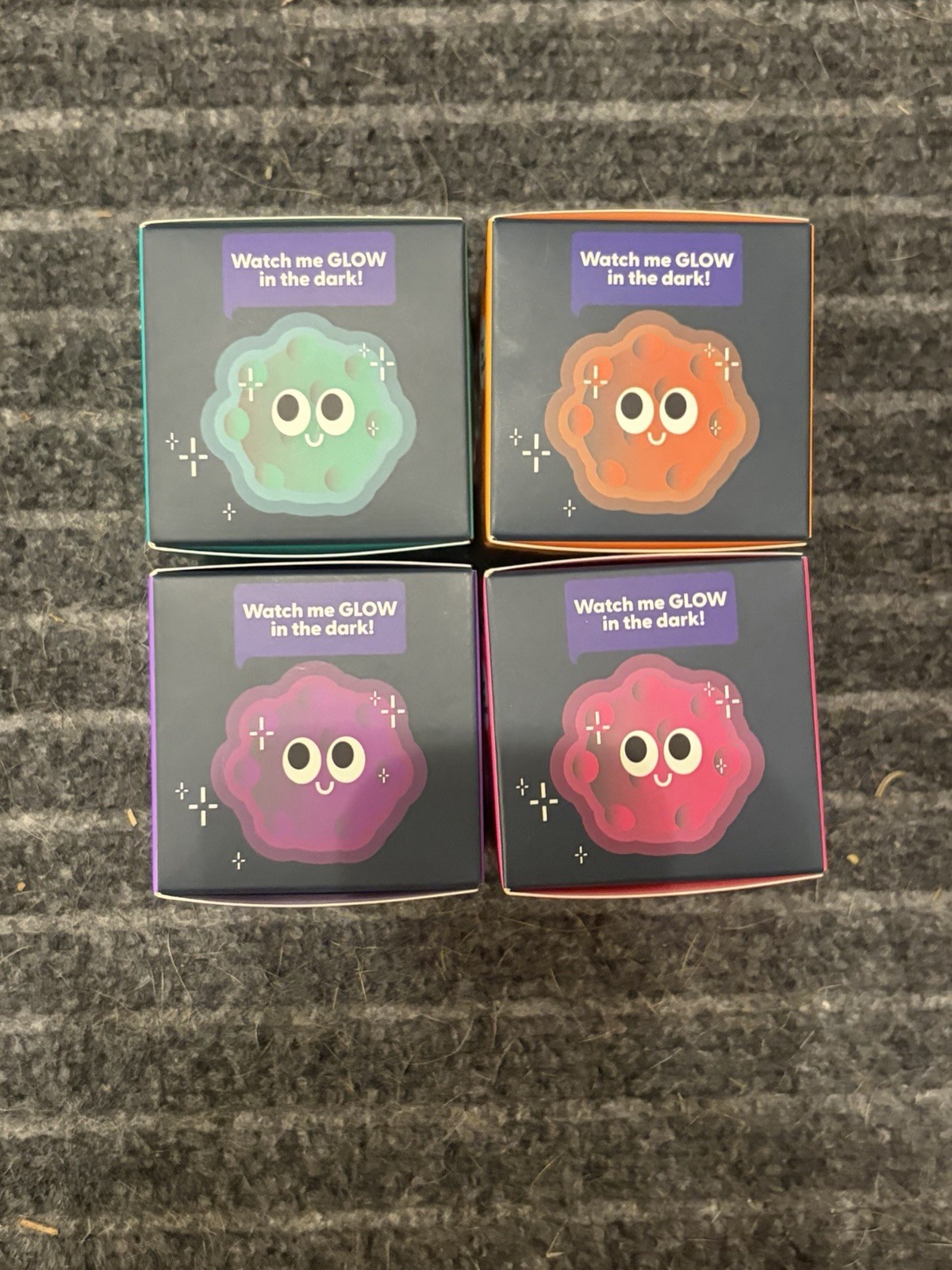 J’adore Glow Squish Glow Up! Lot Of 4 Multicolor Tactile Squeeze Toy Ball