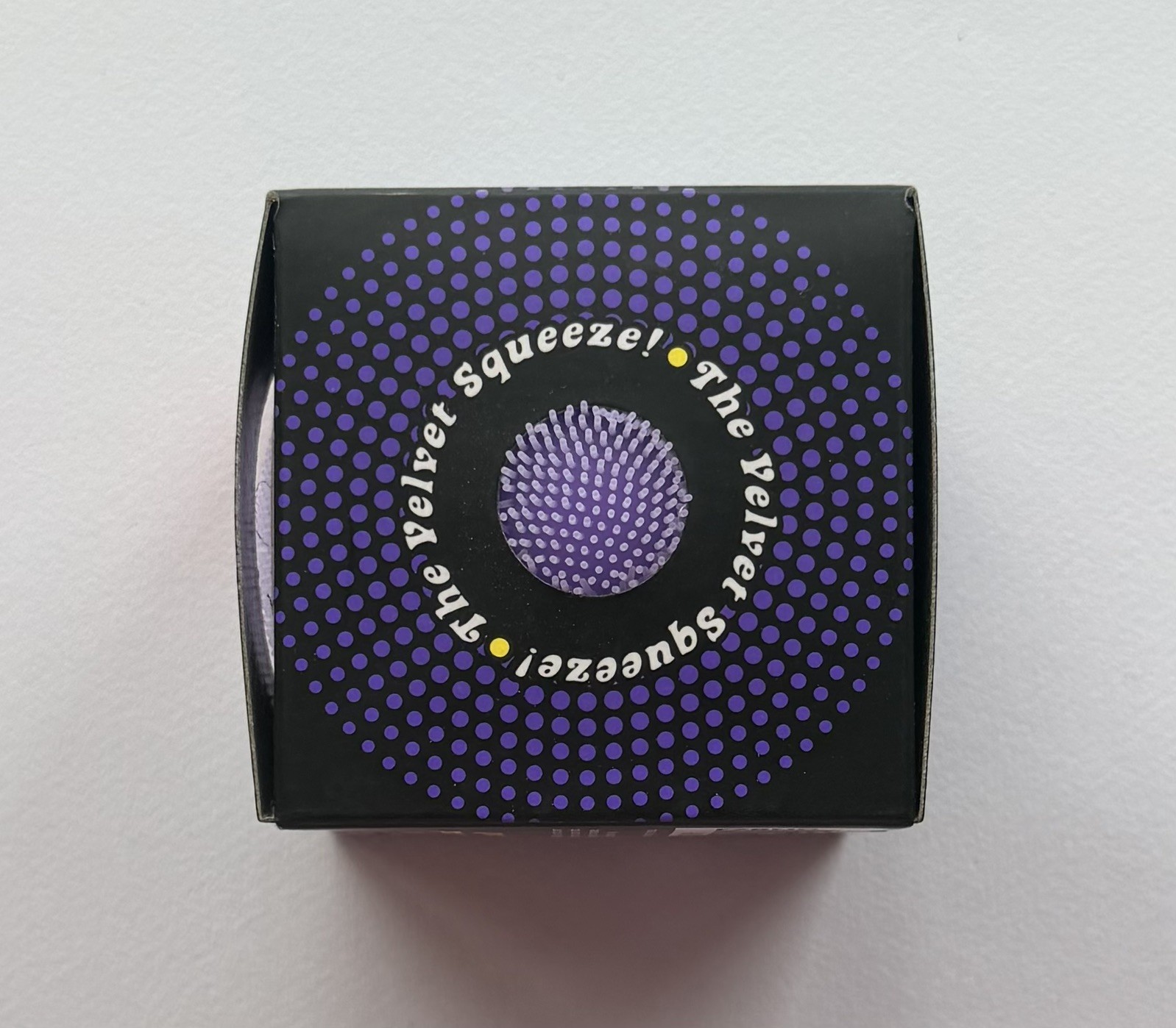 NeeDoh Purple Fuzz Ball The Velvet Squeeze Toy Fuzzball Authentic PURPLE