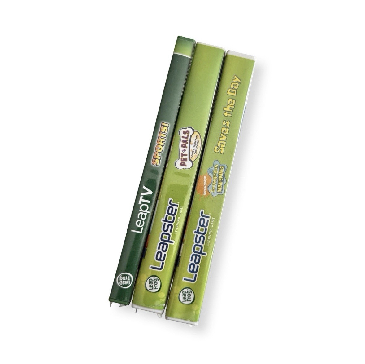 LeapFrog SpongeBob, Sports!, Pet Pals – LeapTV & Leapster Lot of 3 – EUC