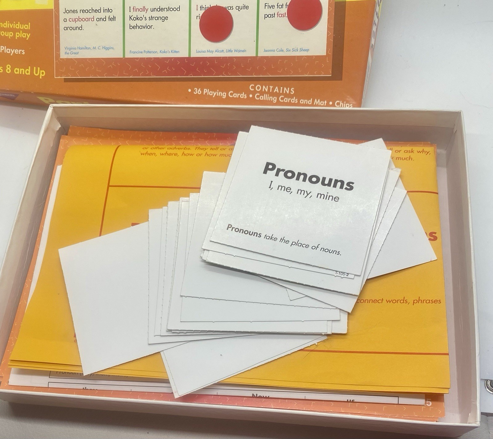 TREND Parts of Speech Bingo Homeschool Teacher Resource English Literature Game