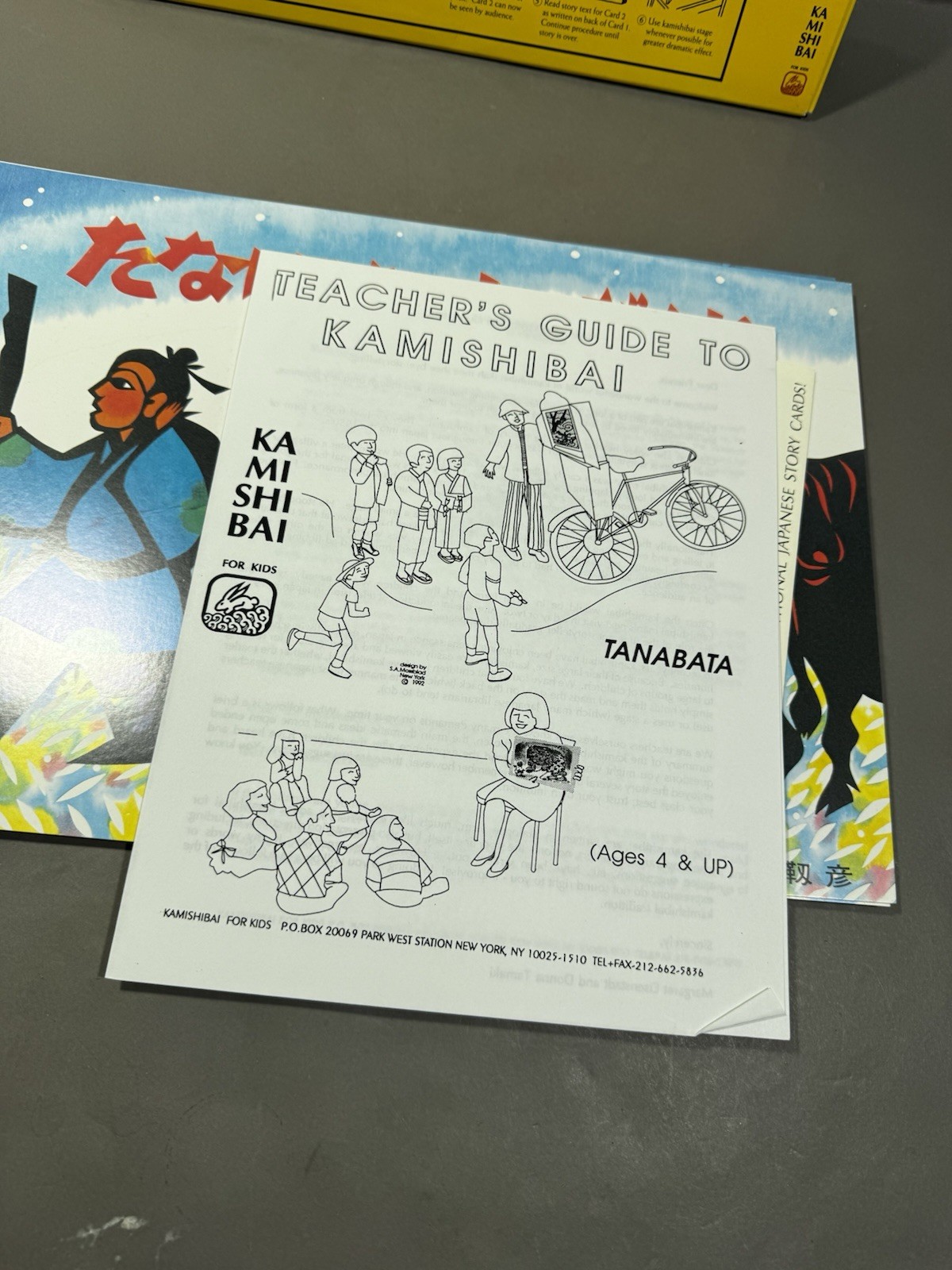 Kamishibai The Story of Tanabata Japanese Story Telling Picture Cards English