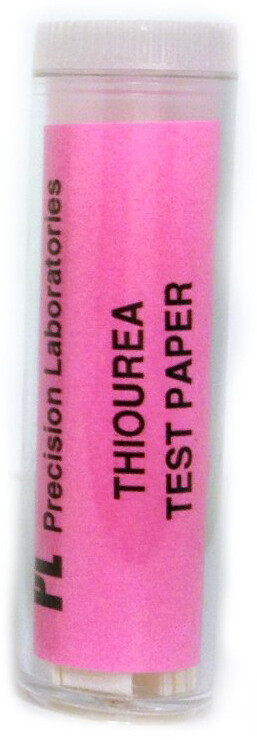 Eisco Labs Thiourea Paper Strips – Genetic Taste Testing (Vial of 100)