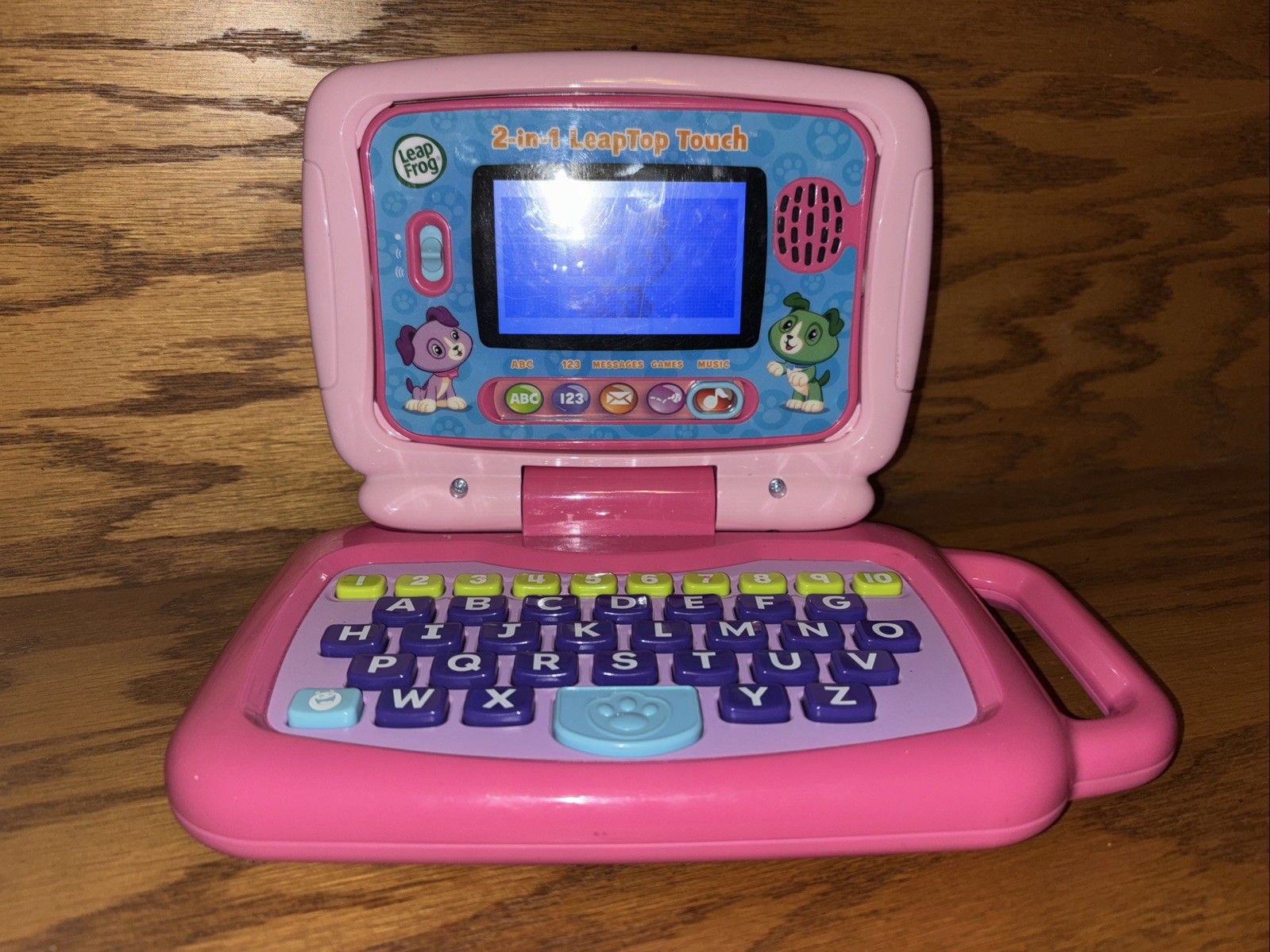 LeapFrog 2 In 1 My Own Leaptop Touch Laptop Tablet Computer For Kids Pink Tested