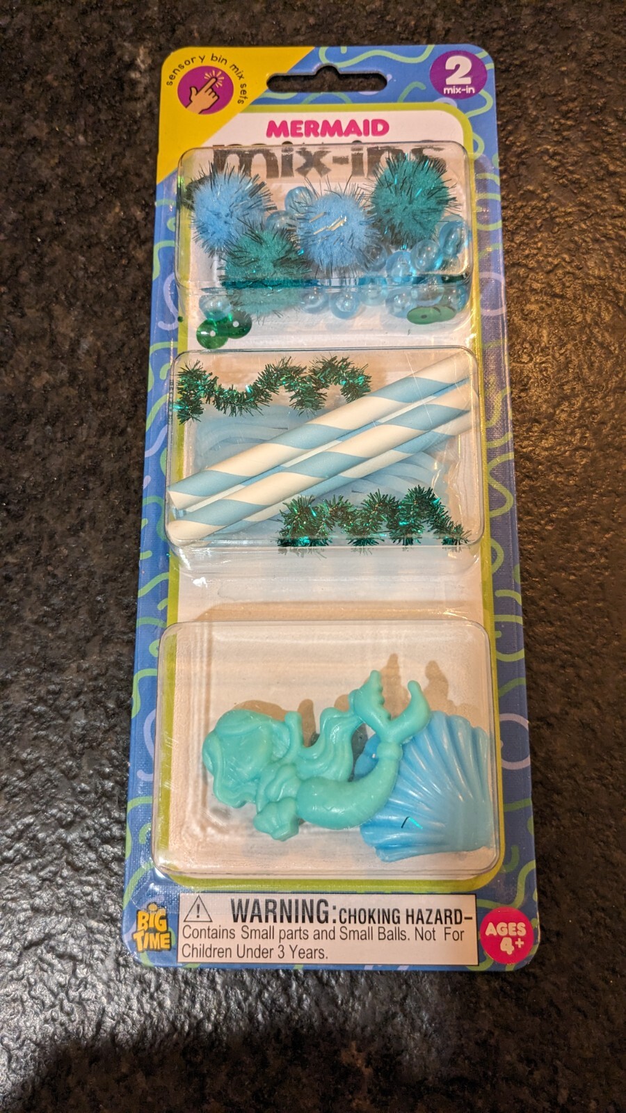 Big Time Mix-Ins Sensory Bin Mix Sets Of 6 Racing Dinosaurs Unicorns Mermaids