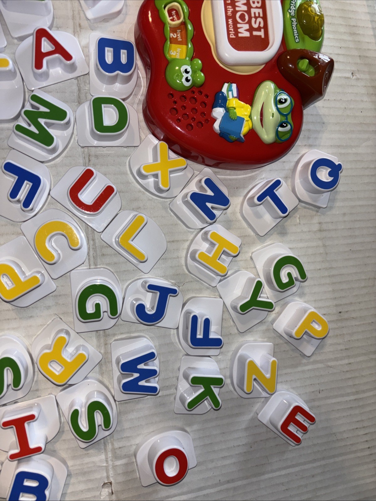 LeapFrog Tad’s Fridge Phonics Magnetic System—Complete Alphabet & Extras Works!