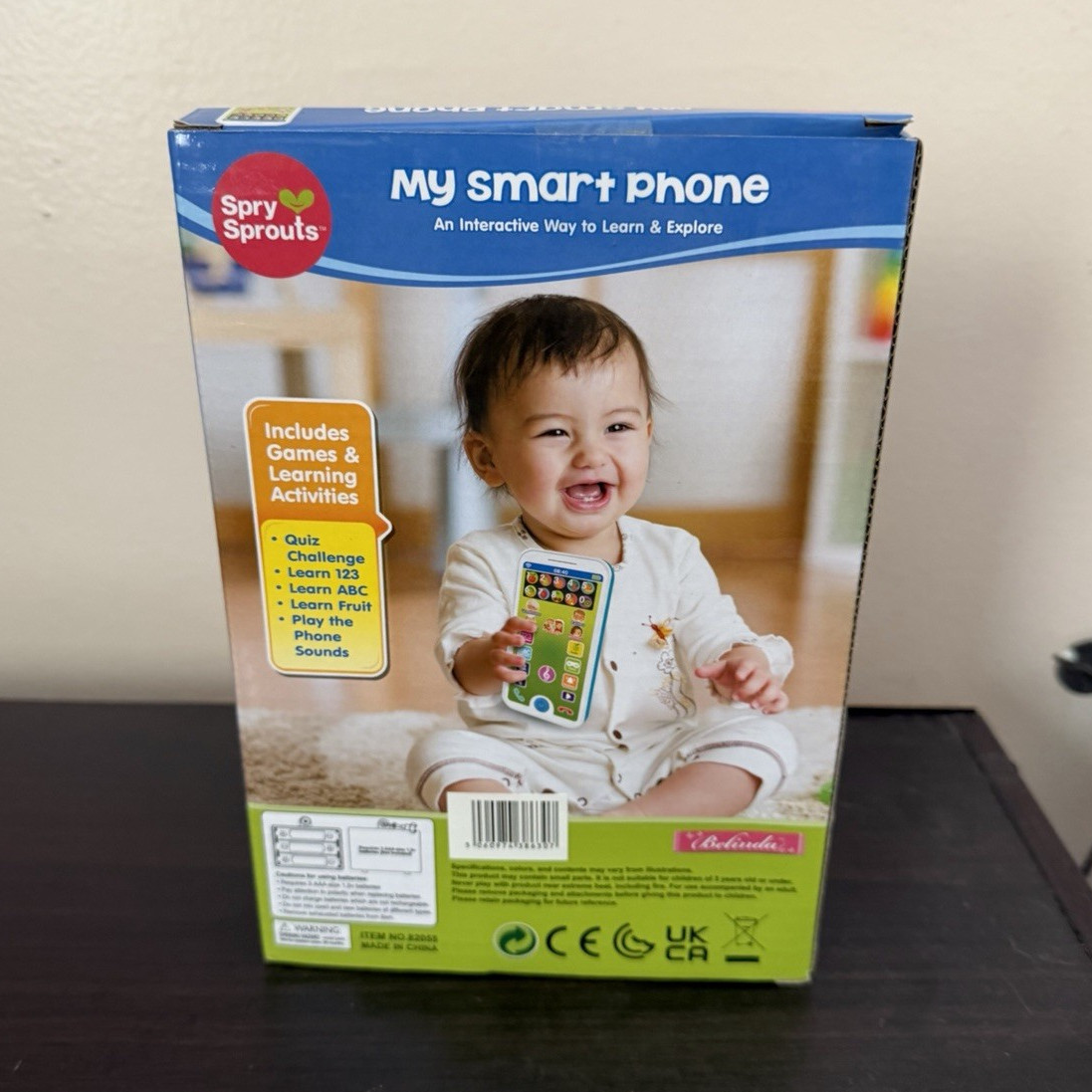 Spry Sprouts My Smart Phone Interactive Electronic Learning Toy 12m+ Games