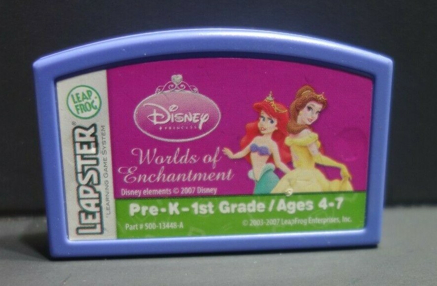 Leap Frog Leapster Disney Princesses Worlds of Enchantment Game Cartridge Only