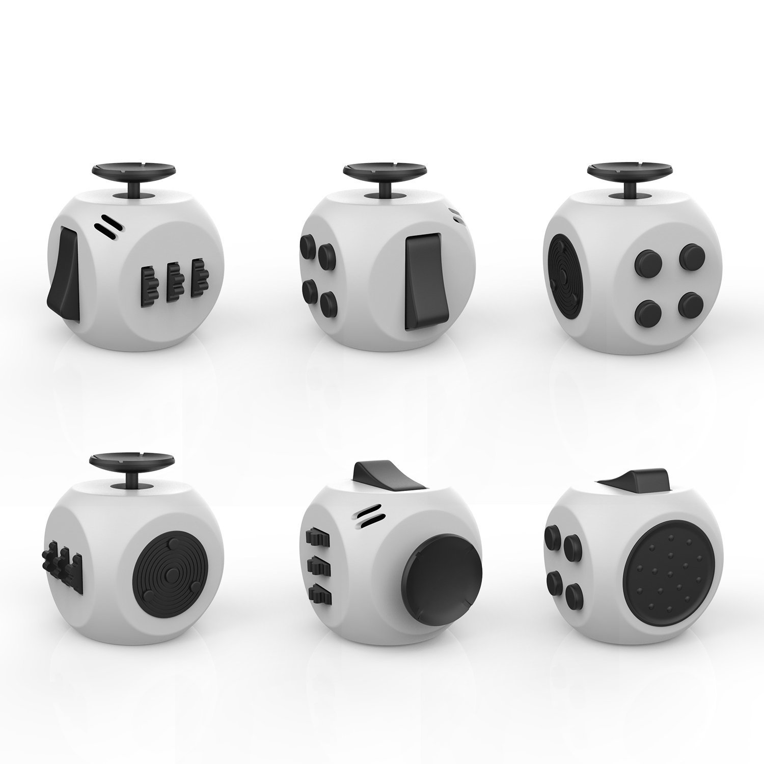 Helect Fidget Cube Toy Stress Anxiety Relief Focus Attention Work Puzzle Cube