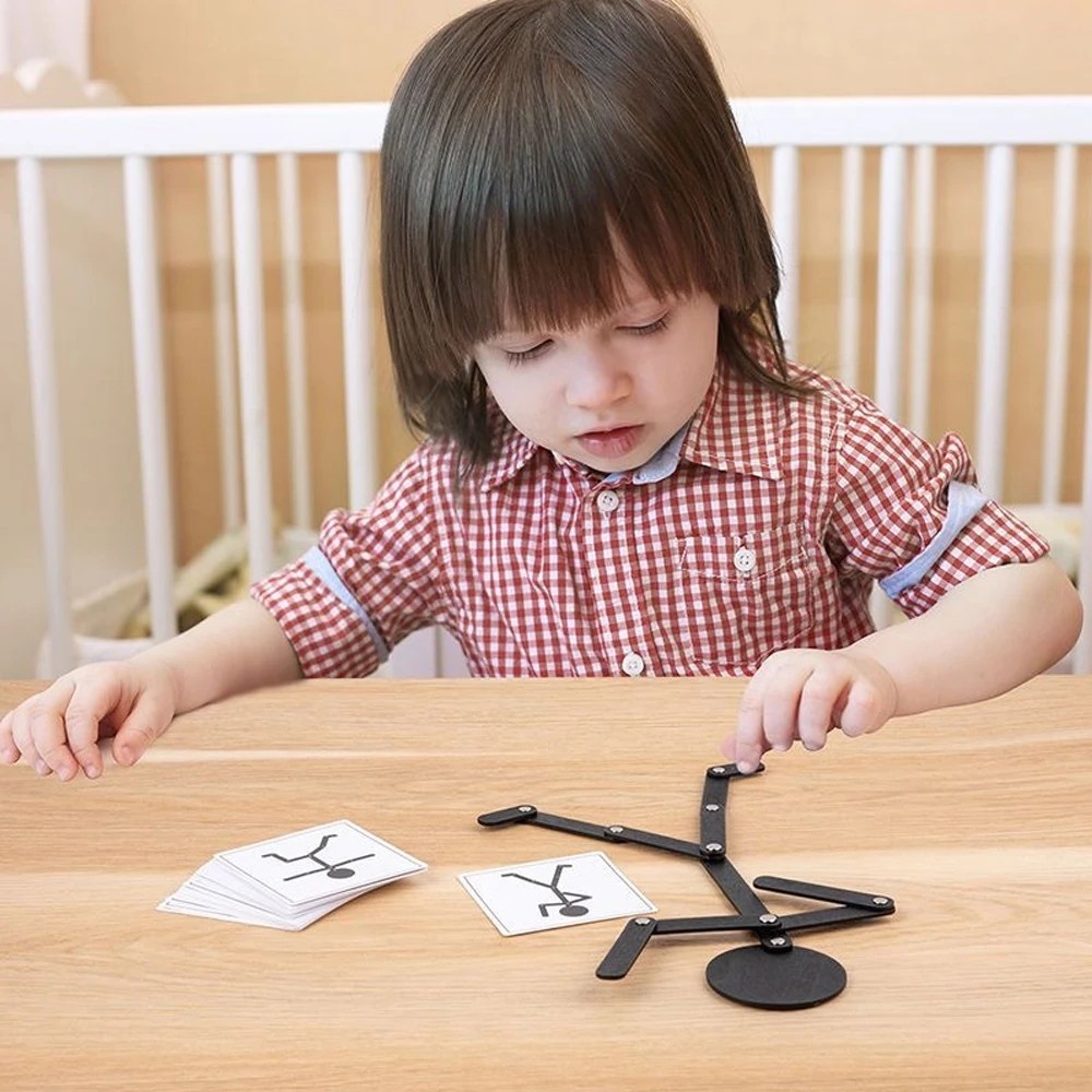 Montessori Educational Puzzle Board Kids Early Learning Fine Motor Toy DIY