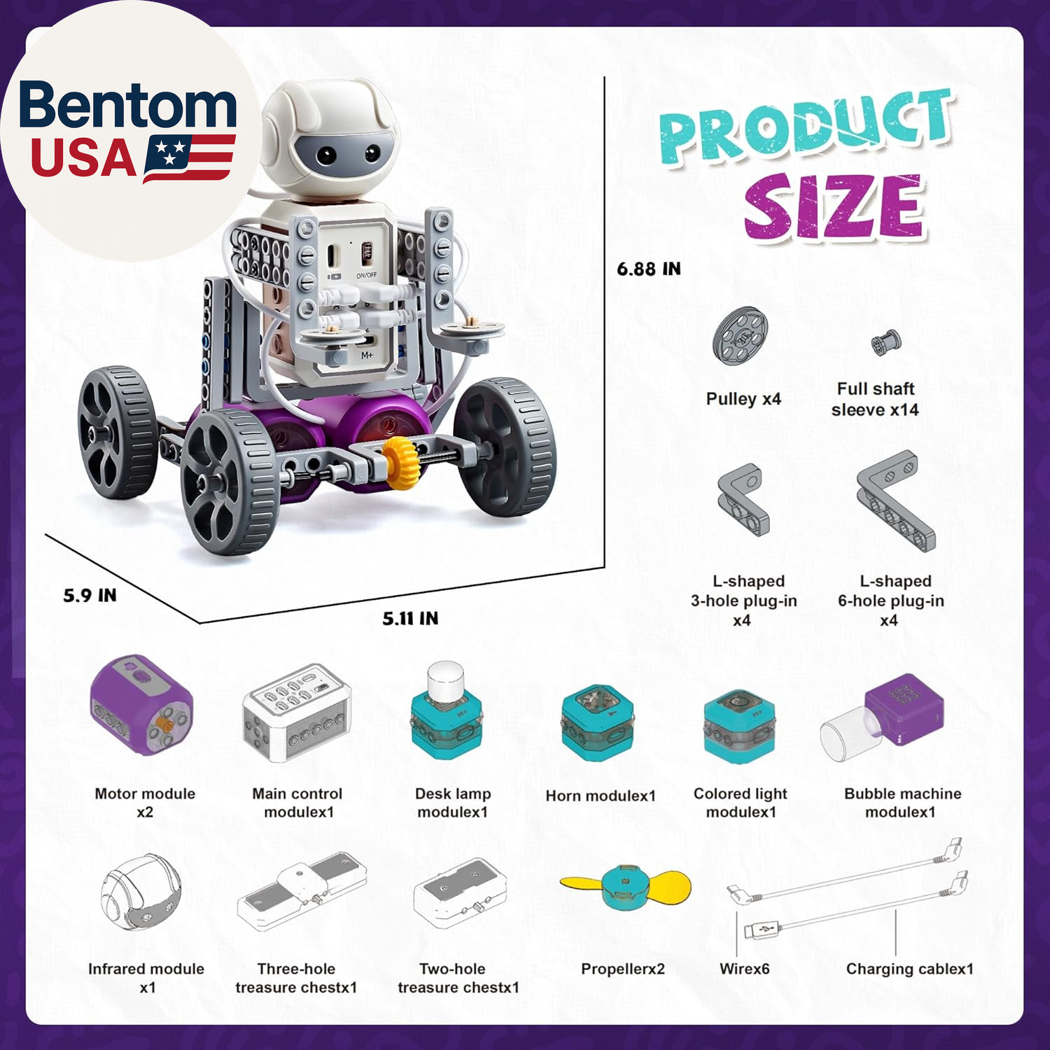 24-IN-1 STEM Circuit Science Experiments Robotics Kits Toys for Kids Ages 8-12 9